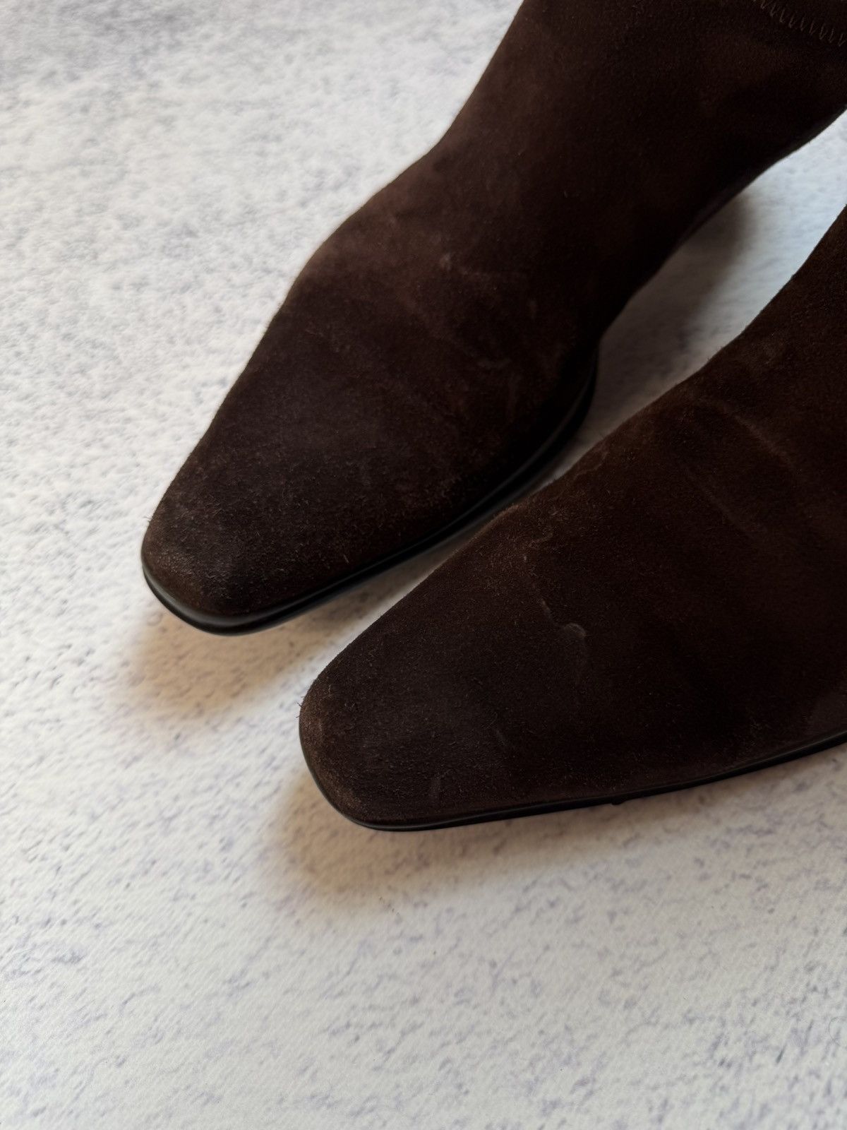 Prada 90s Prada Cowboy Western Suede Brown Boots(Guidi,CCP Style) Size US 7.5 / EU 40-41 - 14 Thumbnail