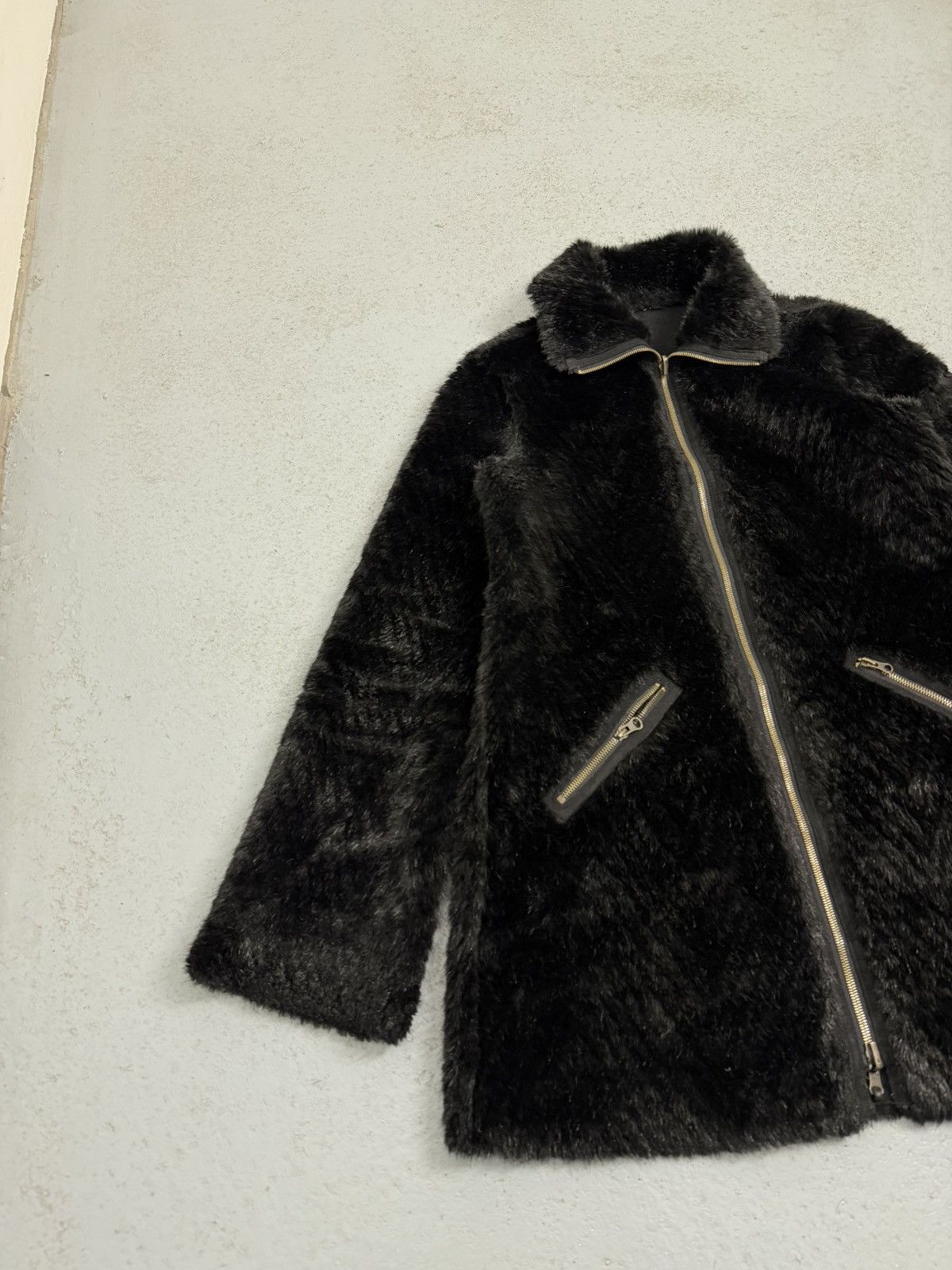 Armani Armani Jeans Fur /Suede Reversible Coat Size L / US 10 / IT 46 - 4 Thumbnail