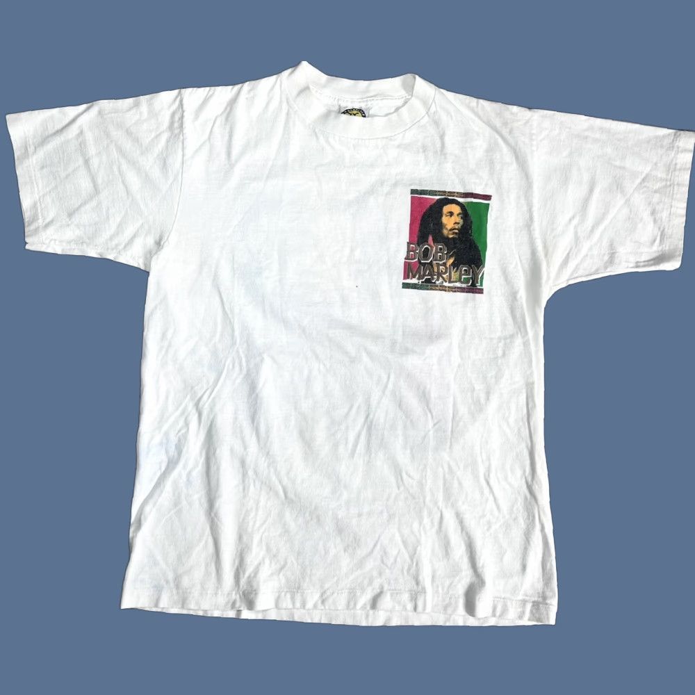 Vintage VINTAGE Balzout Bob Marley No Woman No Cry Quote Tshirt L USA Shirt Men L Yellow 1992 Size US L / EU 52-54 / 3 - 1 Thumbnail