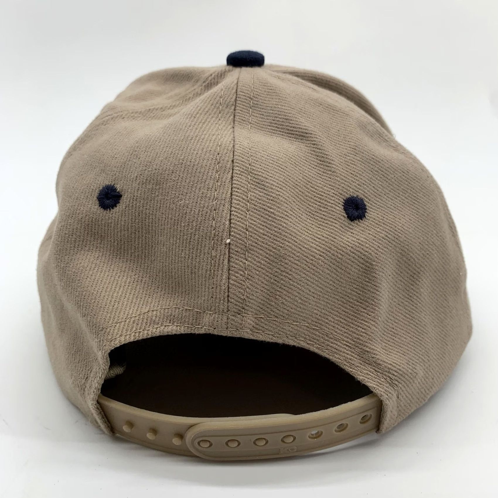 Vintage KC The Five Hat Cap Snap Back Mens Beige Blue Baseball One Size Logo Embroidered Size ONE SIZE - 5 Thumbnail