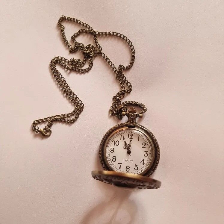 Vintage Skull Horror Pocket Watch Chain Necklace Size ONE SIZE - 6 Thumbnail
