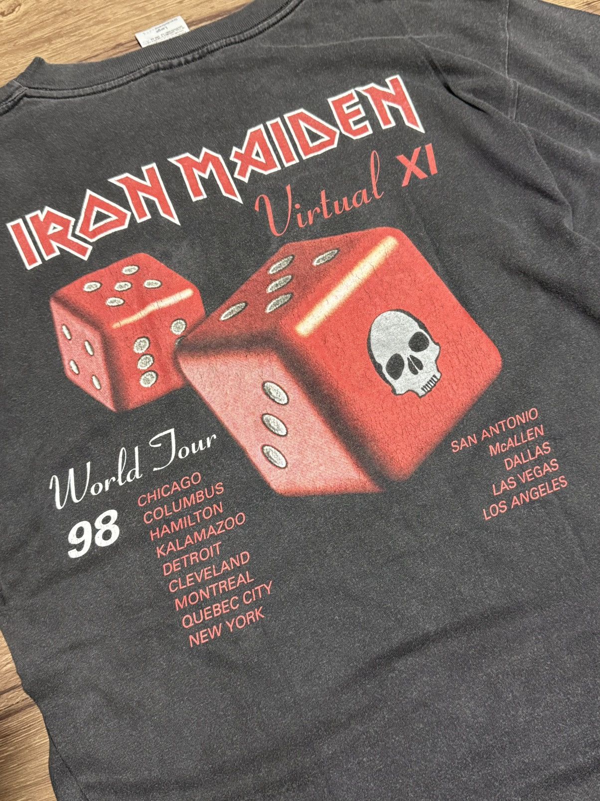Tultex IRON MAIDEN TOUR VIRTUAL xi 1998 Angel & Gambler USA Size US L / EU 52-54 / 3 - 3 Thumbnail