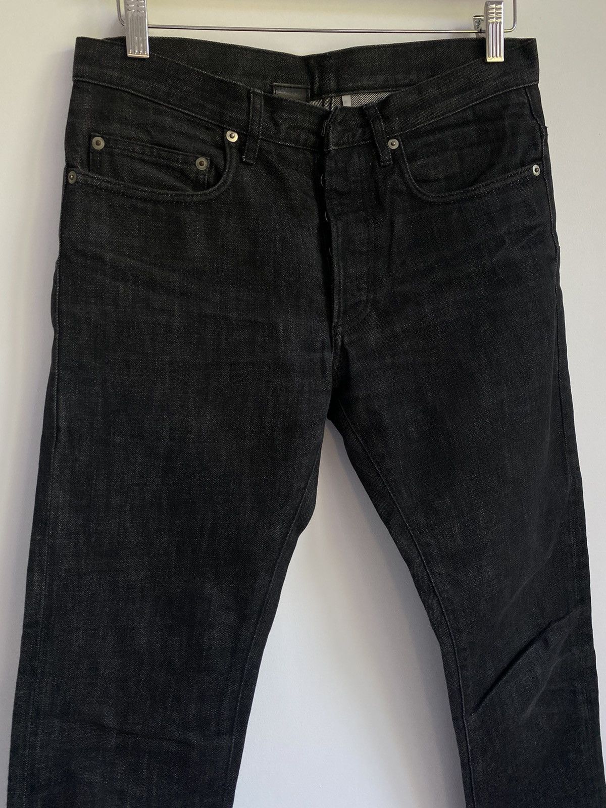 Dior Homme Archival Waxed Black Denim - Ākaibu Store