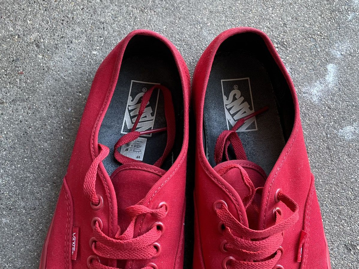 Vans Vans Authentic Skate Mens Size 10 Red Athletic Size US 10 / EU 43 - 6 Thumbnail