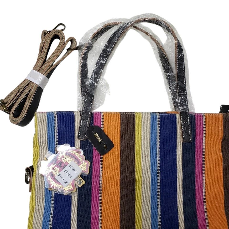 Other NWT Charmes Canvas Leather Convertible Tote Shoulder bag Size ONE SIZE - 5 Thumbnail