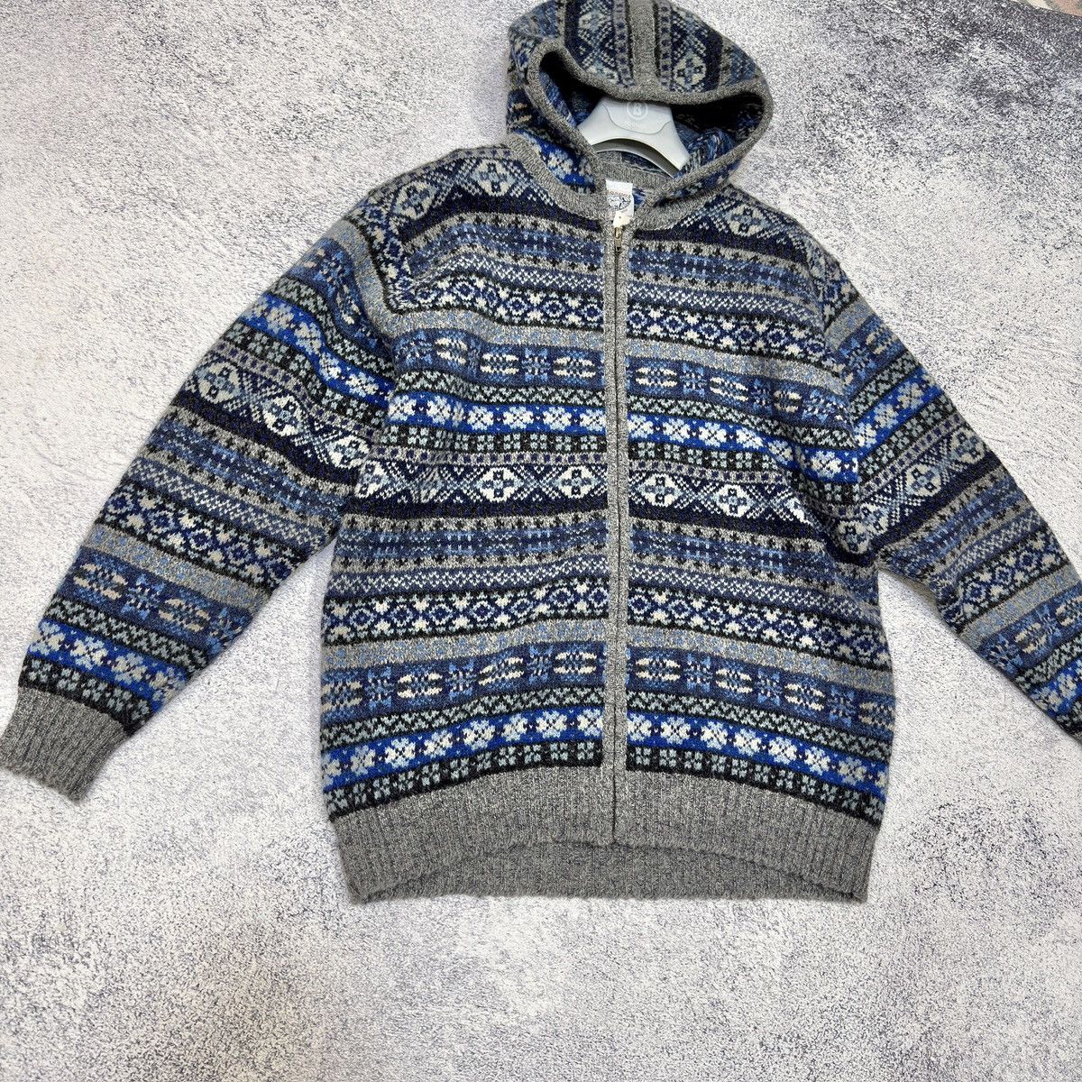 Jamiesons Of Shetland Jamieson’s Of Shetland Pure New Wool Zip Hoodie M size 48 Size US M / EU 48-50 / 2 - 2 Thumbnail