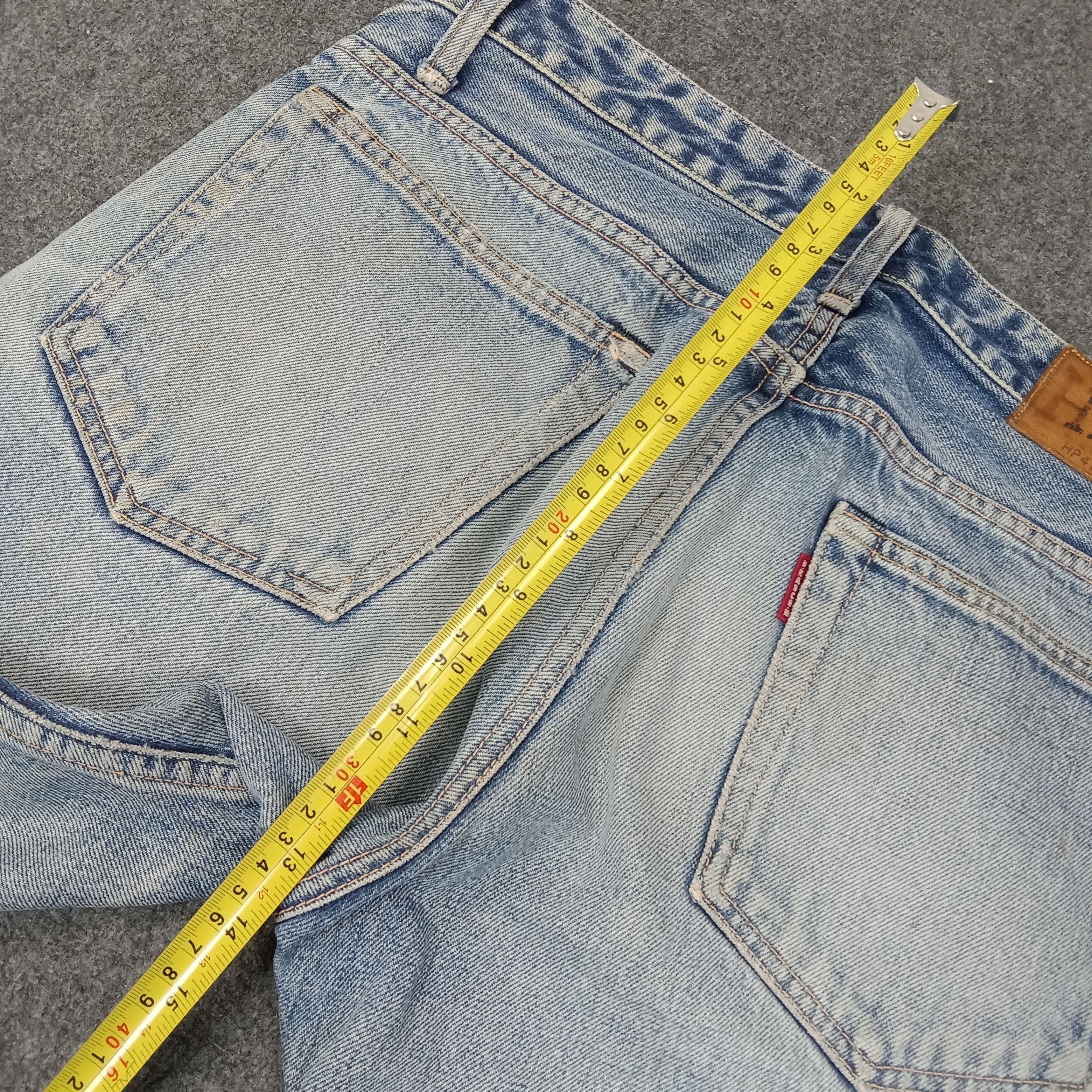 HOLLYWOOD RANCH MARKET H.Ranch.M Distressed Style Selvedge Denim Jeans C244N29 Size US 32 / EU 48 - 10 Thumbnail