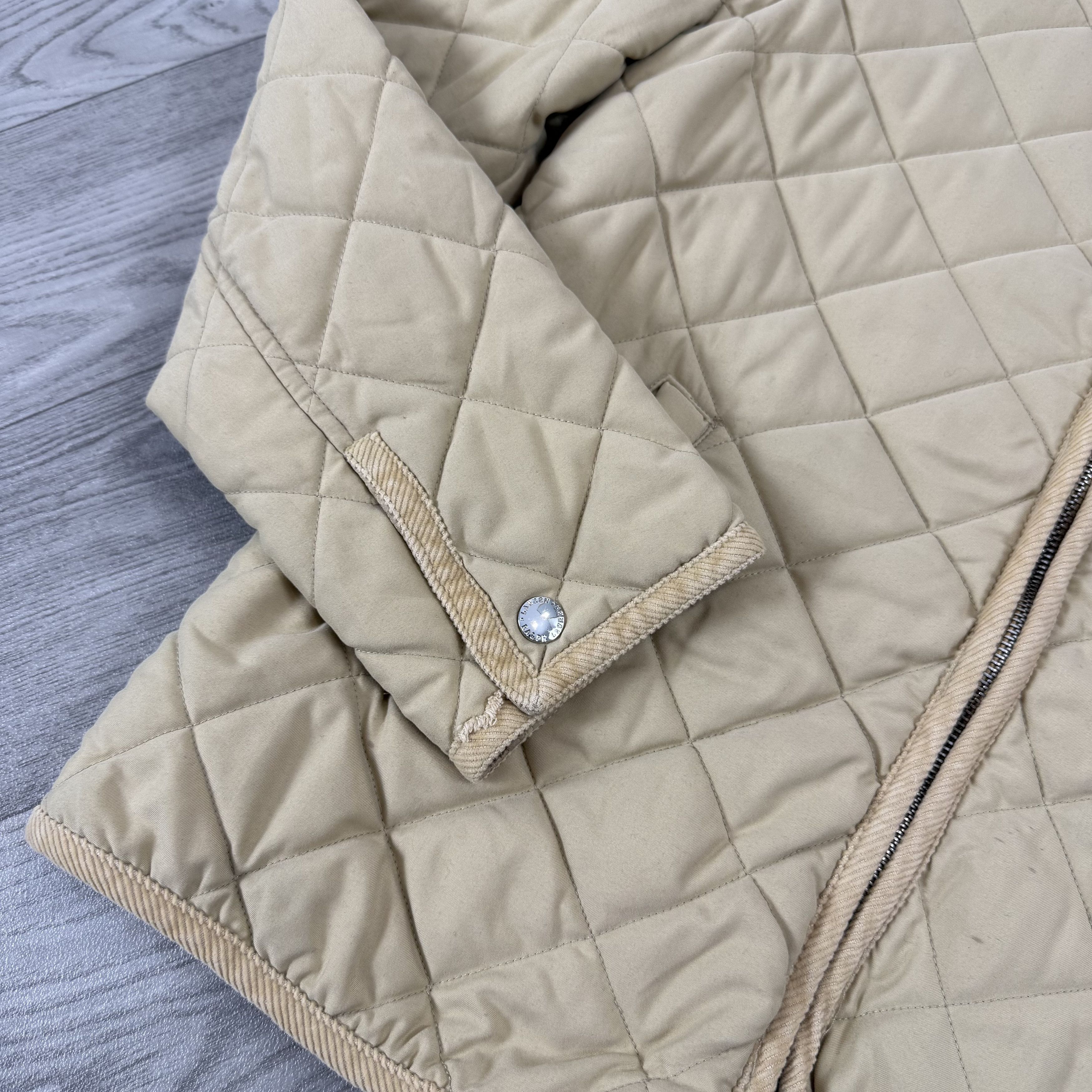 Lauren Ralph Lauren Vintage Lauren Ralph Lauren Women's Beige Quilted Jacket Size M / US 6-8 / IT 42-44 - 9 Thumbnail
