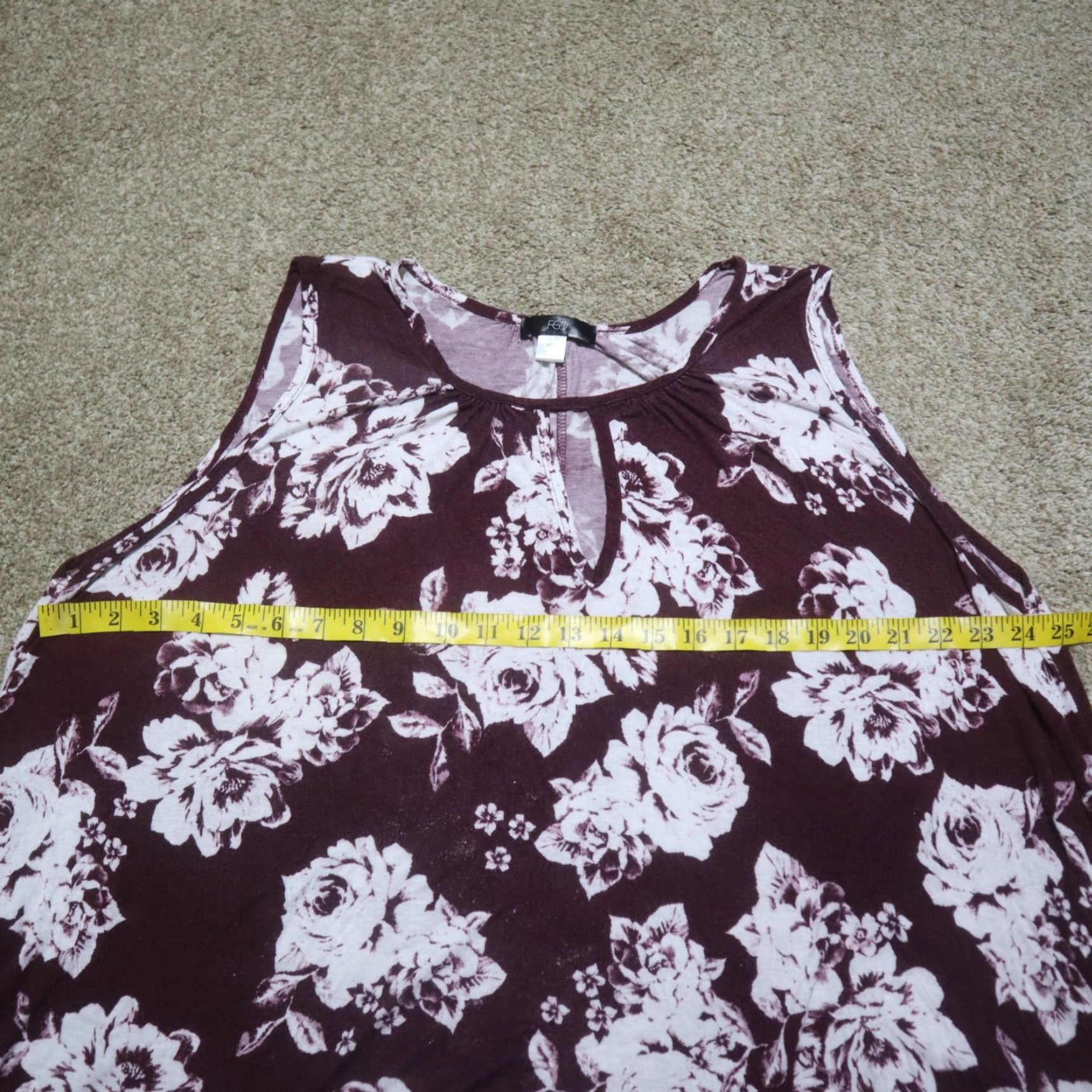 Vintage Fgd Purple Floral Shirt Blouse 3/4 Sleeve Women XL Purple Floral Theme Flower Top Shirt Dress Womens XL Size XL / US 12-14 / IT 48-50 - 5 Thumbnail