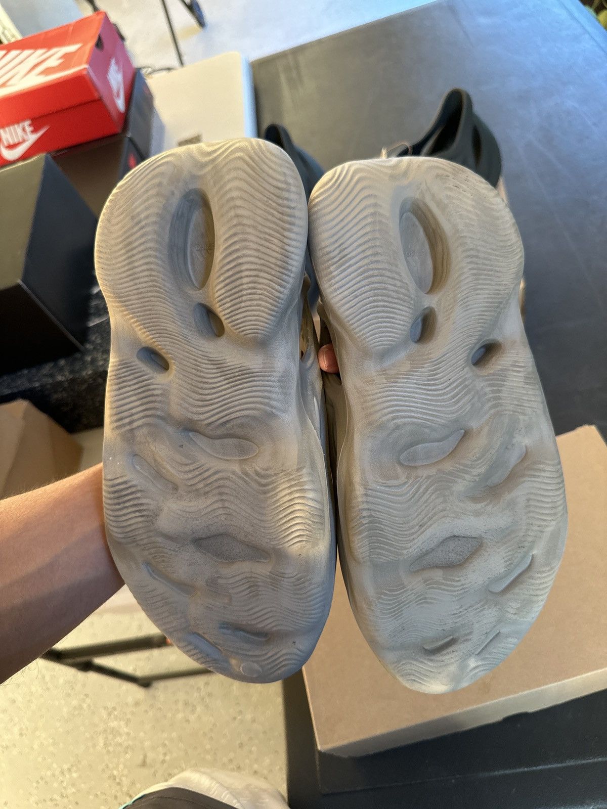 Adidas Stone Sage YEEZY Foam Runner Size US 9 / EU 42 - 5 Thumbnail