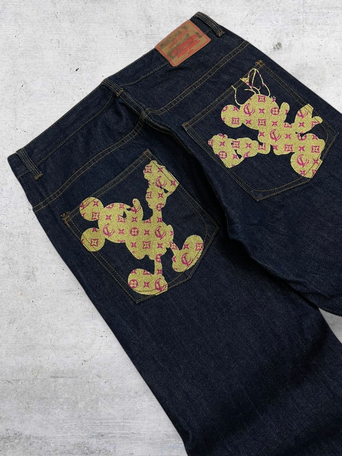 Hysteric Glamour VINTAGE LATE COMER OG JAPAN DESIGNER MICKEY EMBROIDERY DENIM Size US 32 / EU 48 - 7 Thumbnail