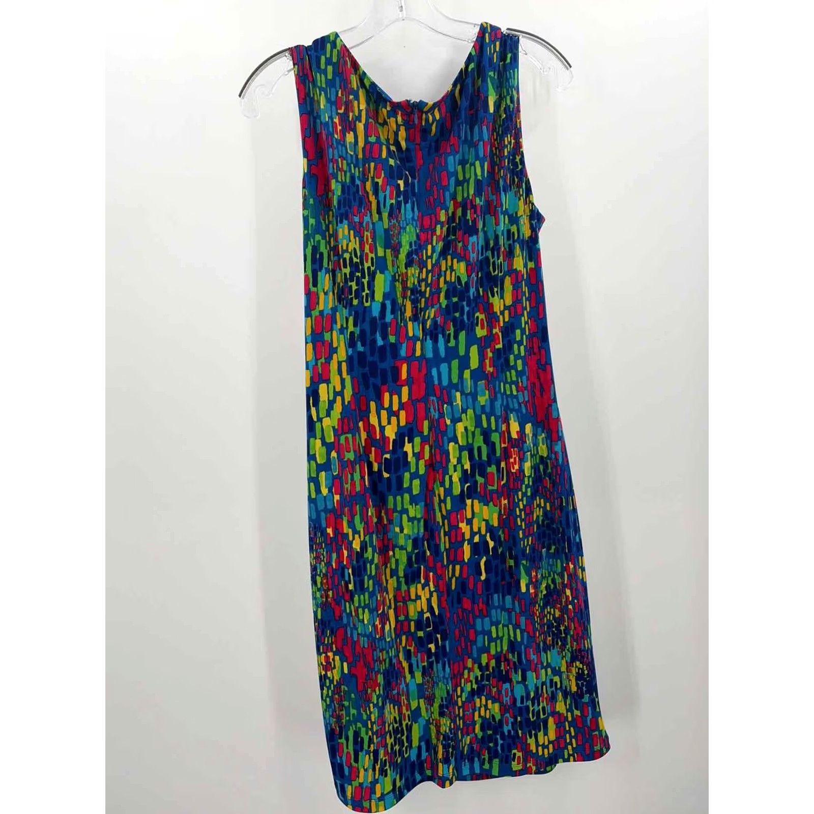 Ellen Tracy Ellen Tracy Sleeveless Midi Dress Size 12 Blue Pre-Owned Size XL / US 12-14 / IT 48-50 - 2 Thumbnail