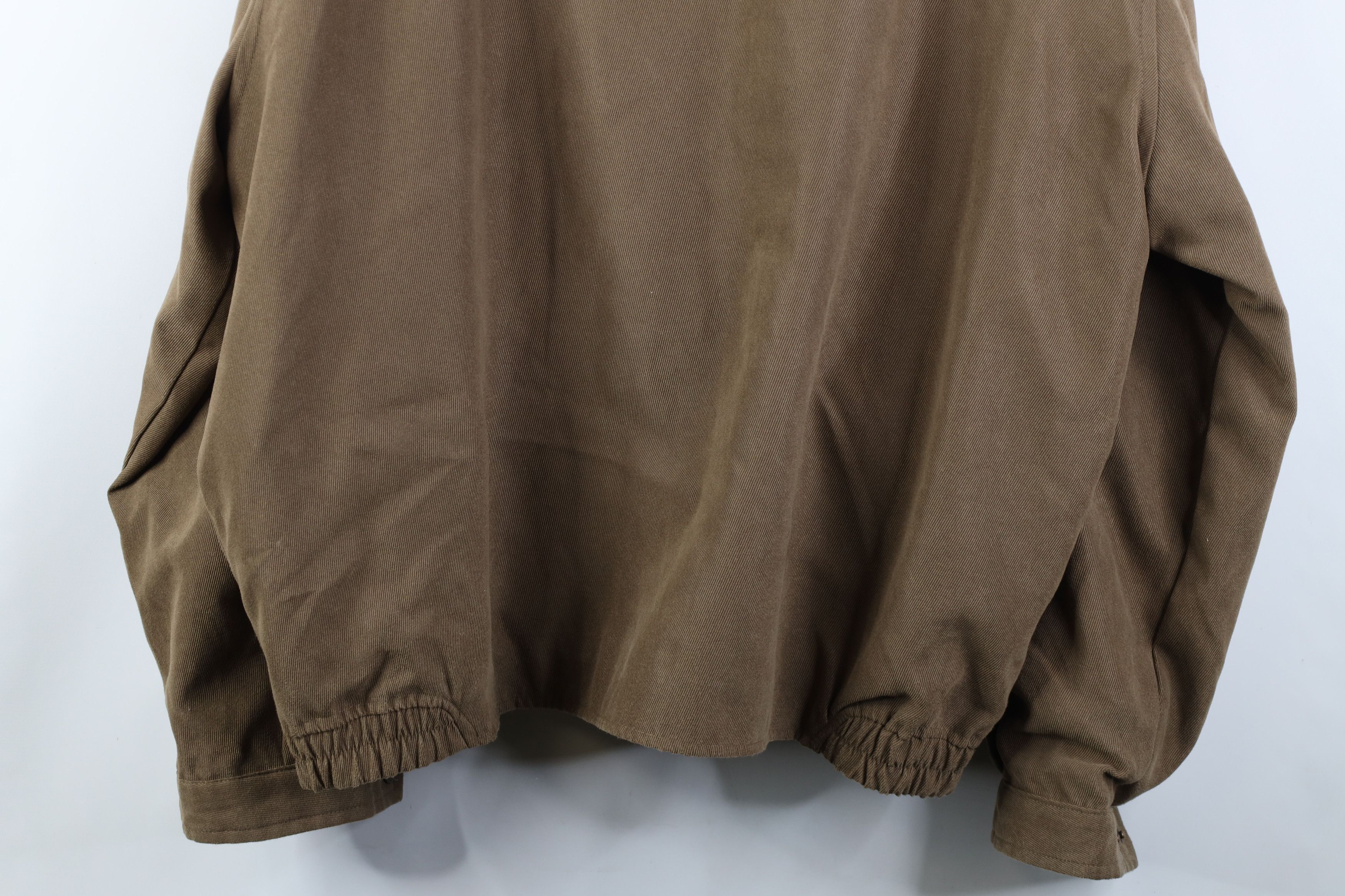 Vintage Vintage 90s Streetwear Whipcord Full Zip Bomber Jacket Brown Size US XXL / EU 58 / 5 - 16 Thumbnail
