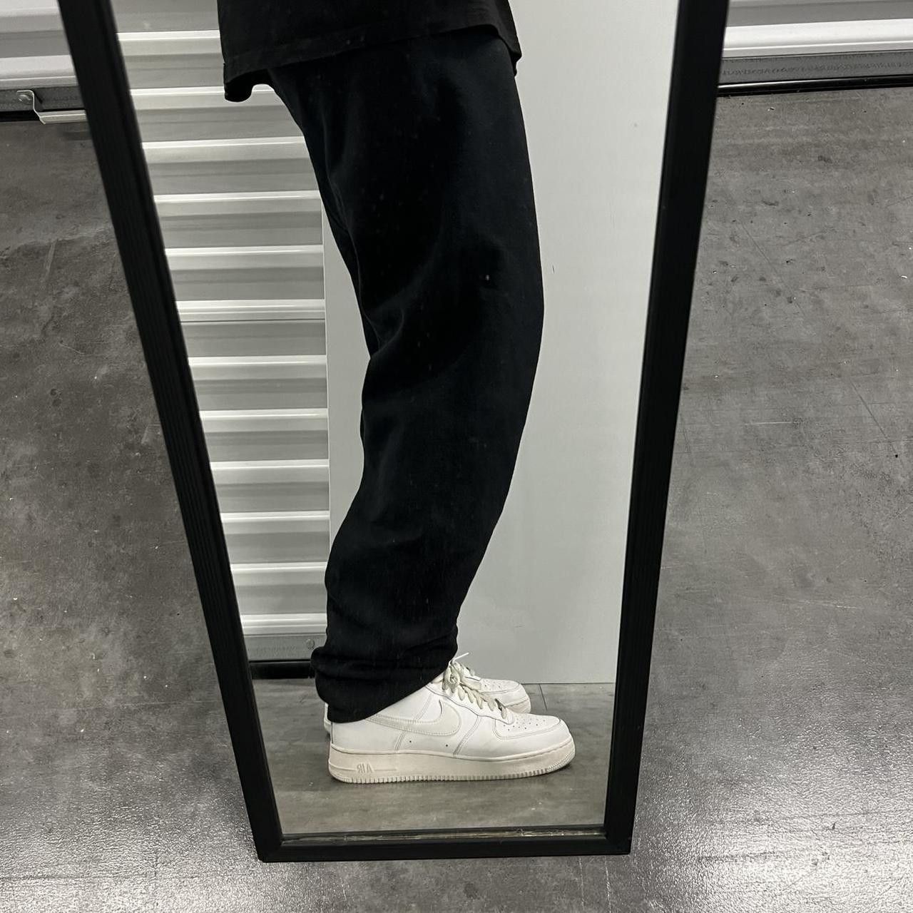 Japanese Brand × Vintage Vintage Y2K/2000s Baggy Fit Black Sweatpants! Size US 30 / EU 46 - 1 Thumbnail