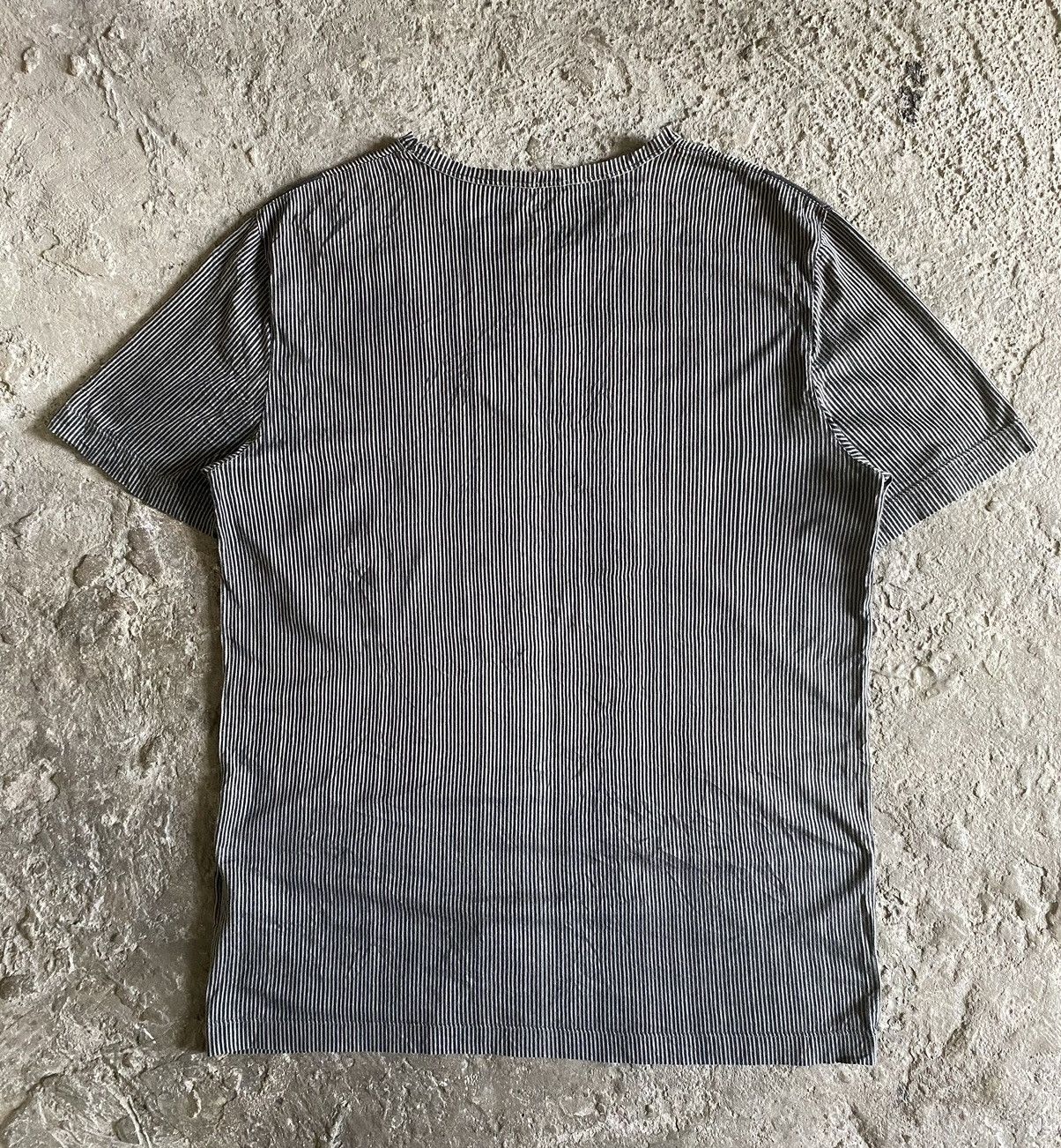 Louis Vuitton LV x Kim Jones FW’12 V-Logo Stripe Tee Size US XL / EU 56 / 4 - 5 Thumbnail