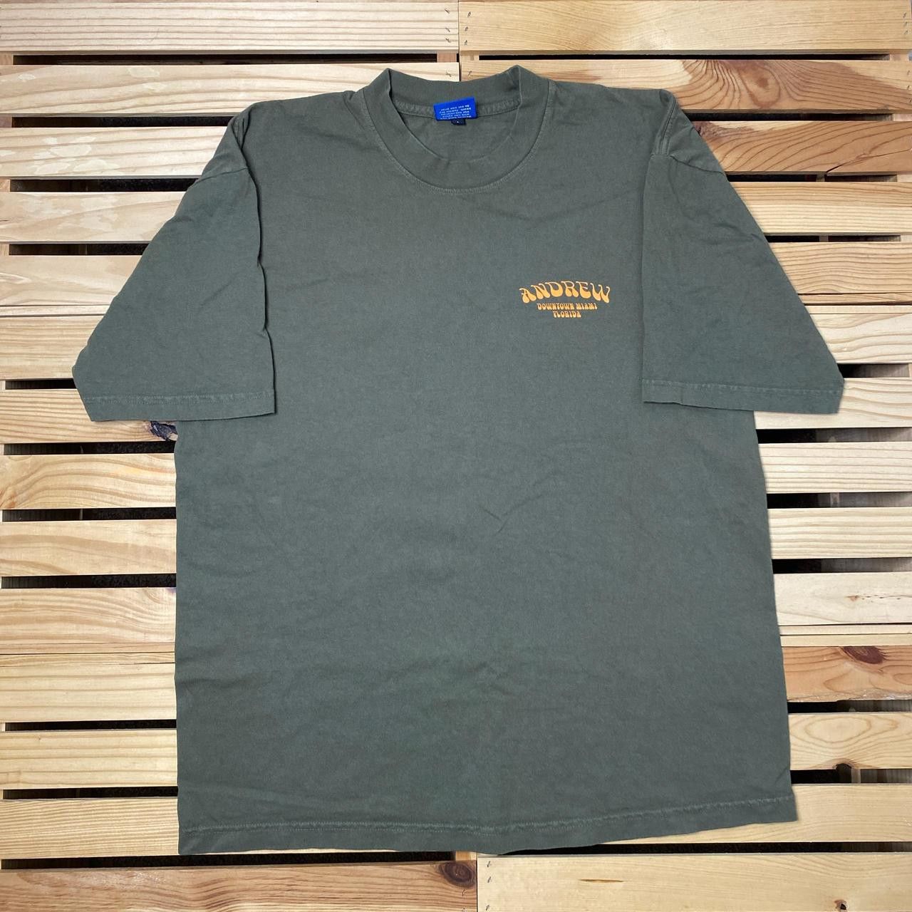 Andrew Vintage Andrew Skate Shop Miami Green Skate Tee Size Large Size US L / EU 52-54 / 3 - 2 Thumbnail