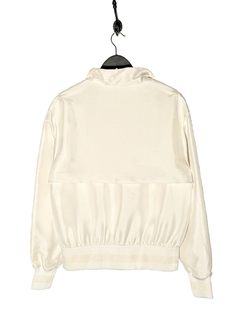 Chanel Chanel Ivory Satin Bomber Jacket Size M / US 6-8 / IT 42-44 - 4 Thumbnail