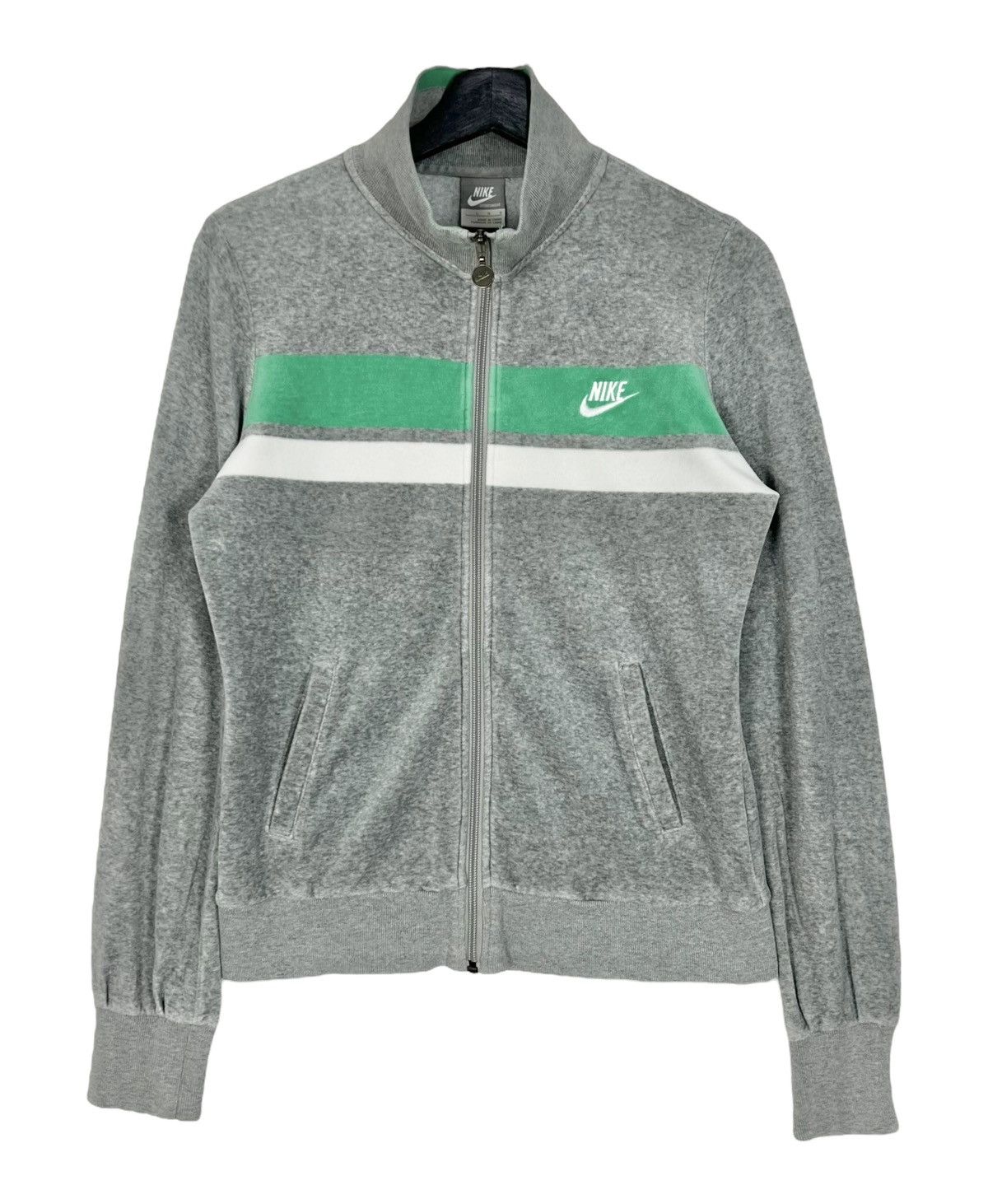 Nike × Vintage Vintage Nike Velvet Jacket Size L / US 10 / IT 46 - 1 Thumbnail