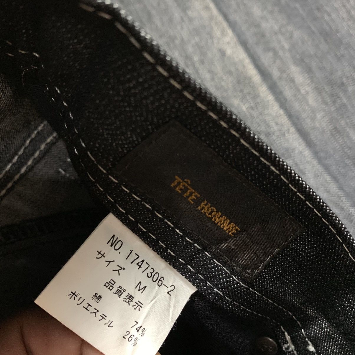 Japanese Brand Tete Homme Issey Miyake Zipper On Front Denim Pants Size US 30 / EU 46 - 9 Thumbnail