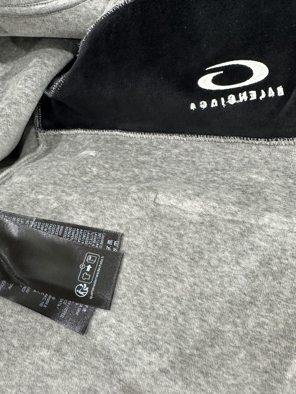 Balenciaga Balenciaga Loop Sports Icon Grey Black Zip Hoodie Size US L / EU 52-54 / 3 - 8 Thumbnail