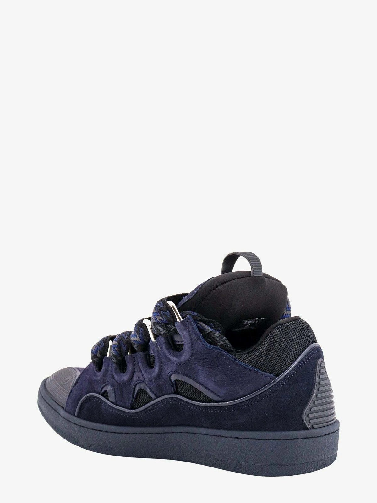 Lanvin o1w1db10125 Curb Lace Up Sneakers in Blue Size US 8 / EU 41 - 3 Thumbnail