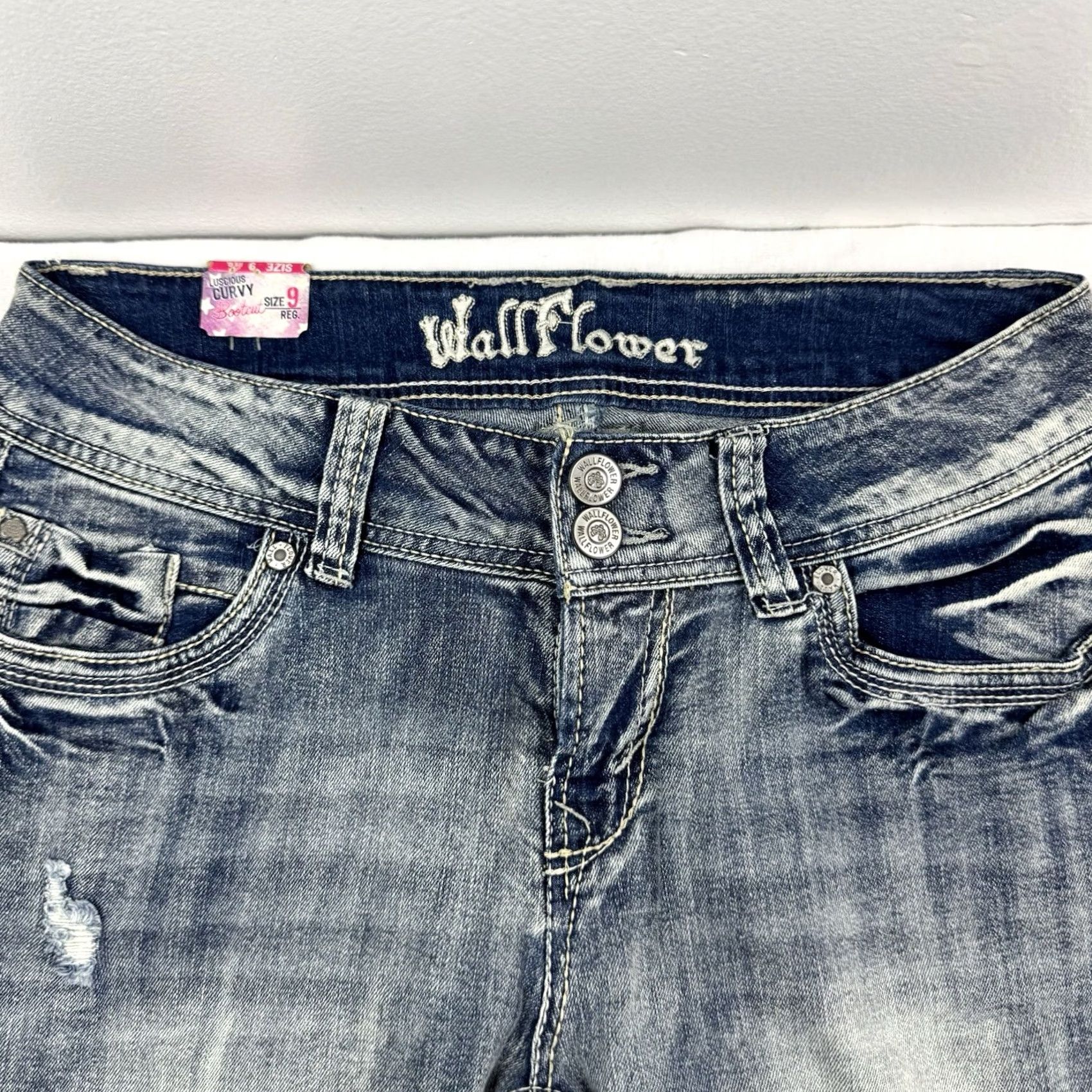 Vintage VINTAGE Wall Flower Jeans Womens Bootcut Rise Mid 9 Blue Hipster Y2K 2000s Girls Womens Size 30" / US 8 / IT 44 - 4 Thumbnail