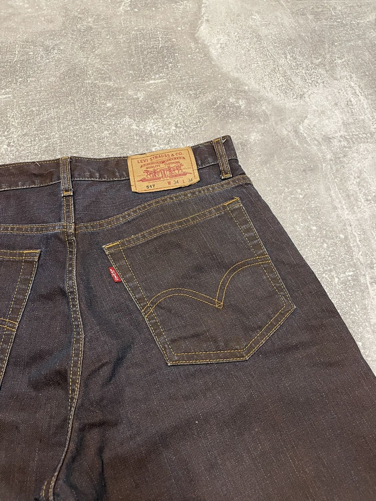 Levi's × Levi's Vintage Clothing × Vintage Vintage Levis 517 Washed Garment Dye Distressed Jeans Size US 34 / EU 50 - 8 Thumbnail