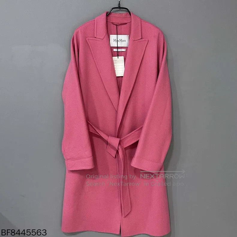 Max Mara Max Mara Pink Long Wool Coat Size XS / US 0-2 / IT 36-38 - 1 Thumbnail