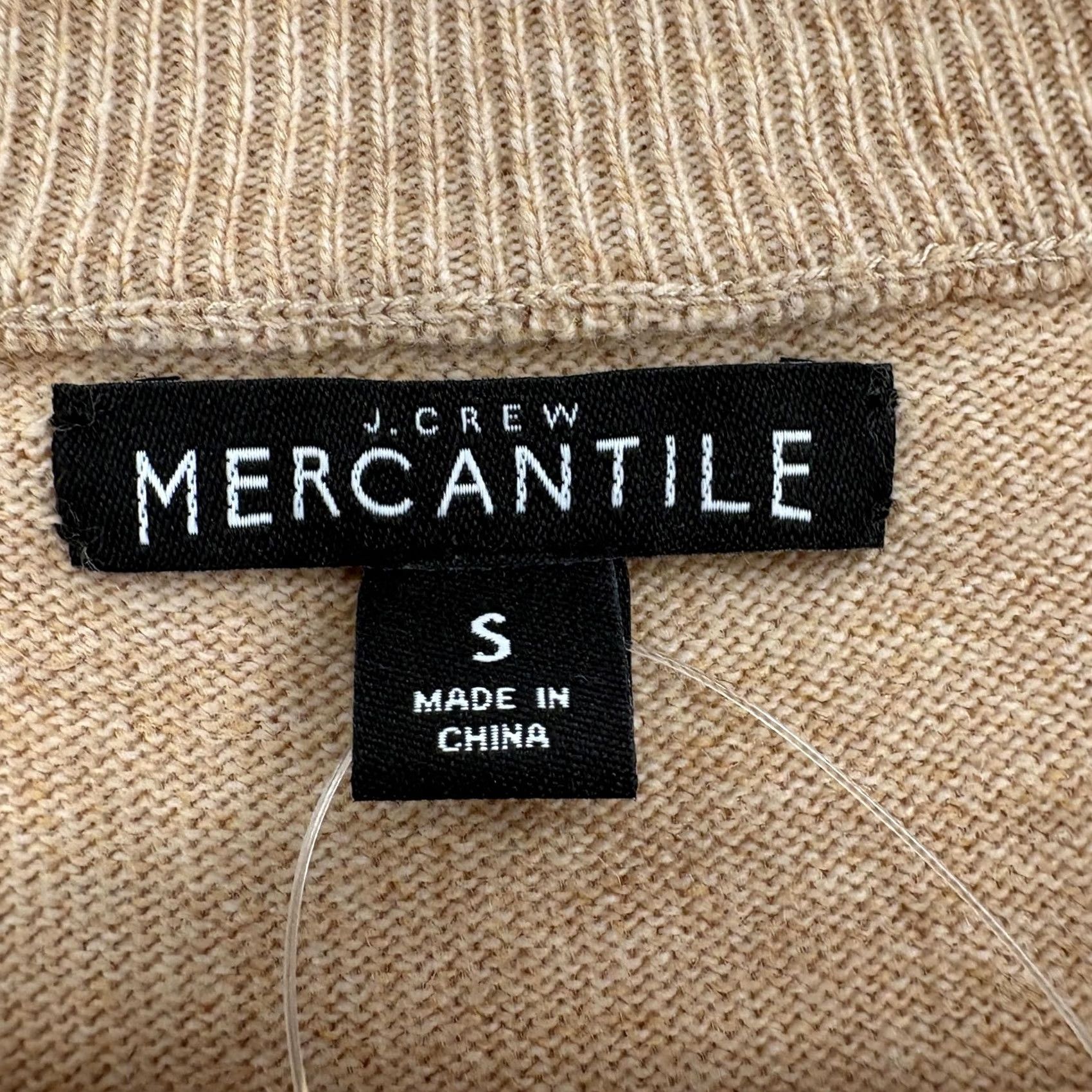 J.Crew J.CREW Mercantile Sweater Womens S Brown Ruffle Front Crew Neck Pullover NWT Merchants Knit Solid Casual Mens Womens Girls? Size S / US 4 / IT 40 - 4 Thumbnail
