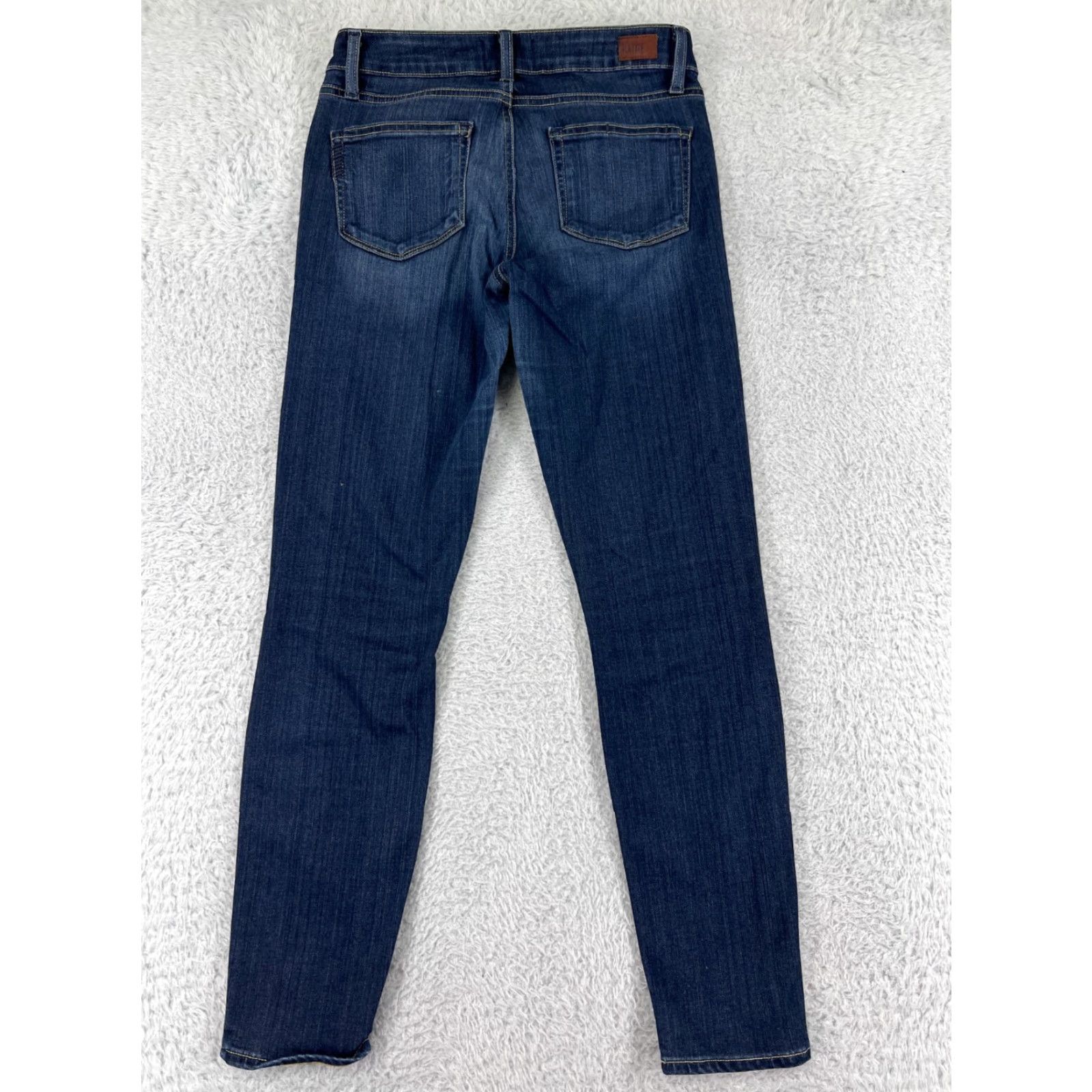 Paige Paige Jeans Womens 26 Blue Denim Jeans Mid Rise 27 Inseam Slim Stretch 5-Pocket Design Classic American Womens Jeans Size 26" / US 2 / IT 38 - 2 Thumbnail