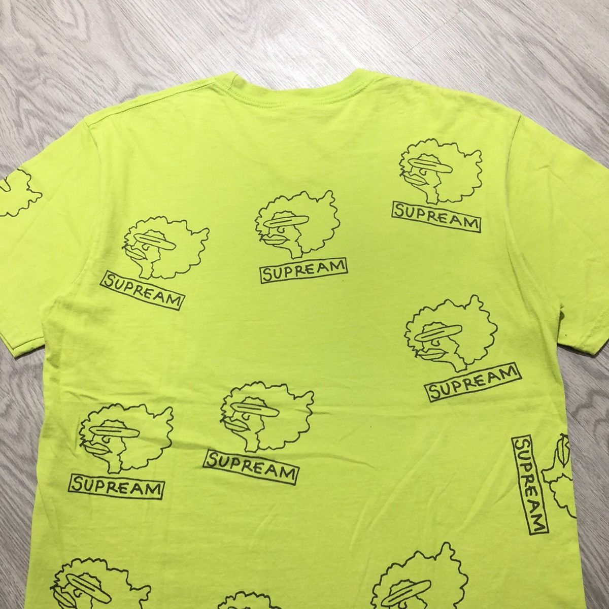 Supreme Supreme x Mark Gonzales Ramm Head T-shirt Green Streetwear Size US L / EU 52-54 / 3 - 7 Thumbnail