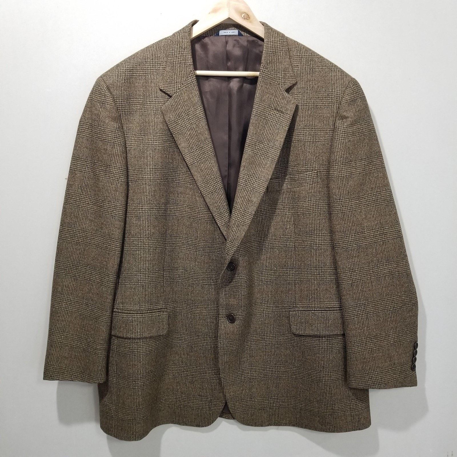 Brooks Brothers Brooks Brothers 48 Brown Loro Piana Rain System Sport Coat Size 48R - 13 Thumbnail