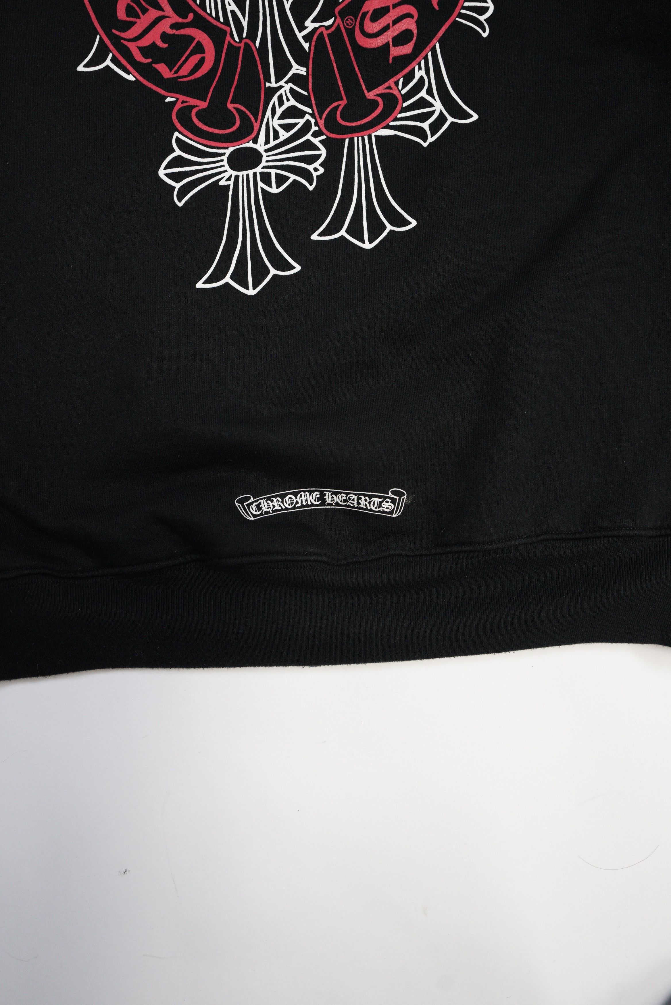 Chrome Hearts Chrome Hearts Red Horseshoe Waffle Zip Up Hoodie Size US M / EU 48-50 / 2 - 9 Thumbnail