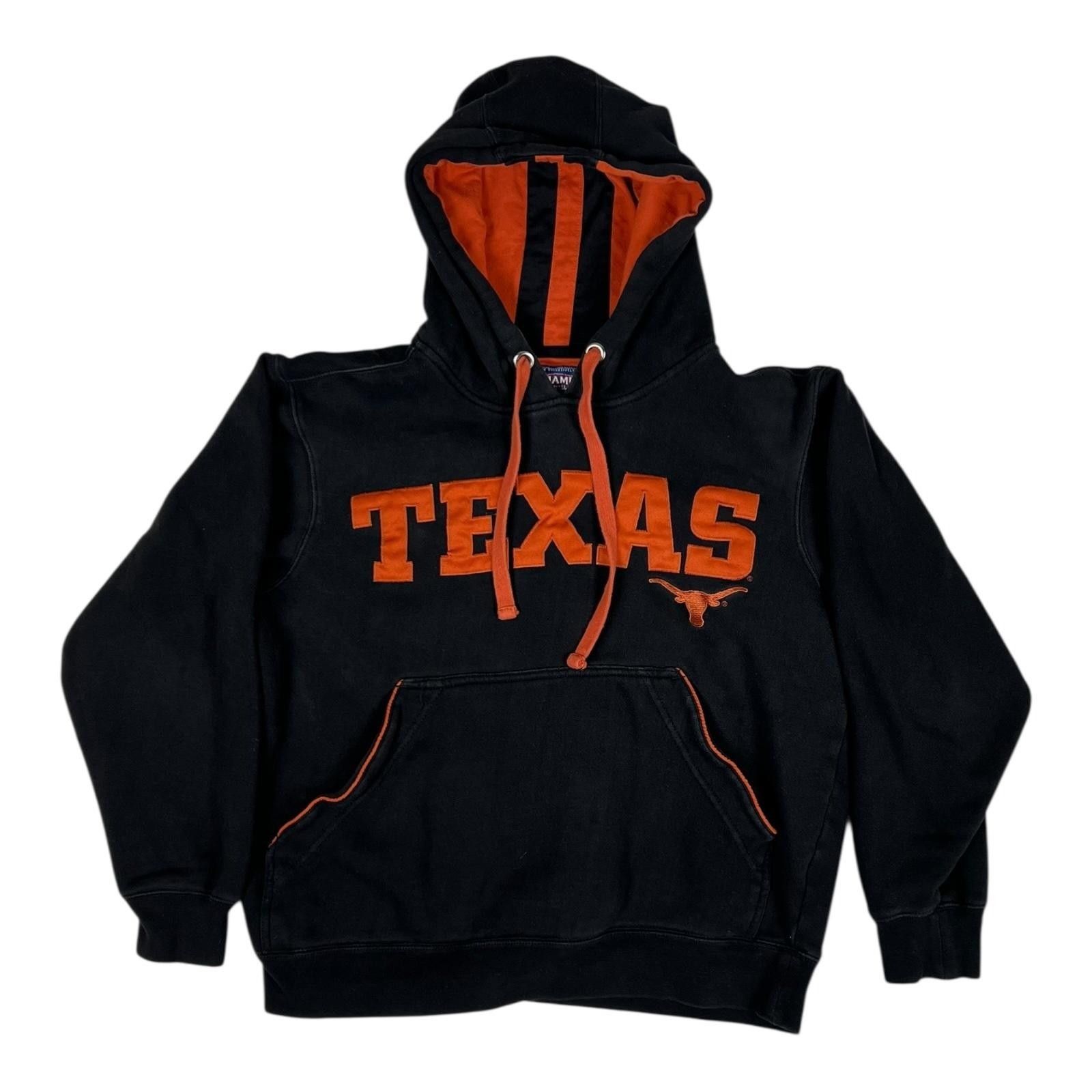 Other Vintage Texas Longhorns Hoodie Mens Medium Black Orange NCAA Size US M / EU 48-50 / 2 - 1 Thumbnail