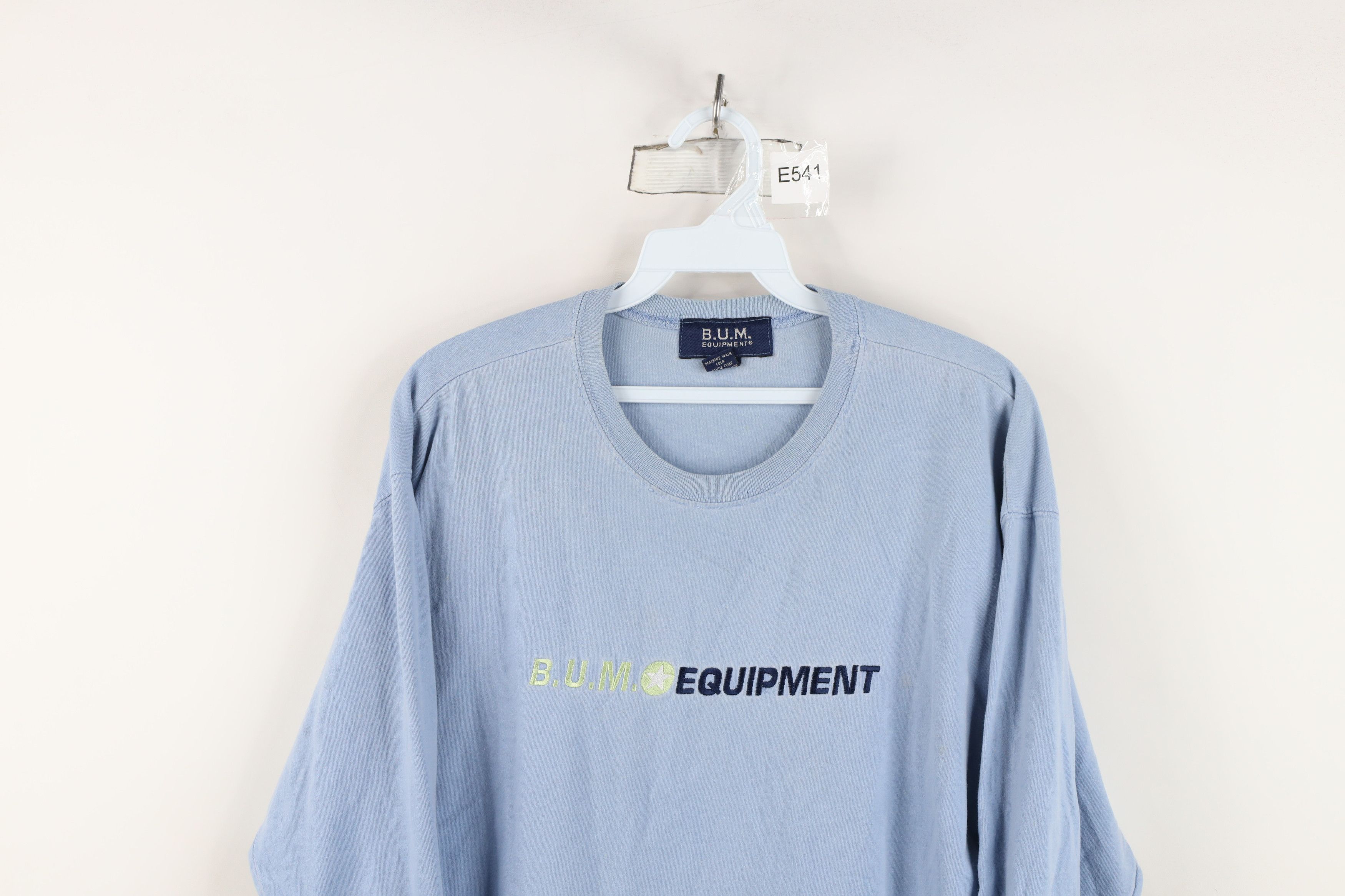 Vintage Vintage 90s Bum Equipment Spell Long Sleeve T-Shirt Blue USA Size US M / EU 48-50 / 2 - 2 Thumbnail