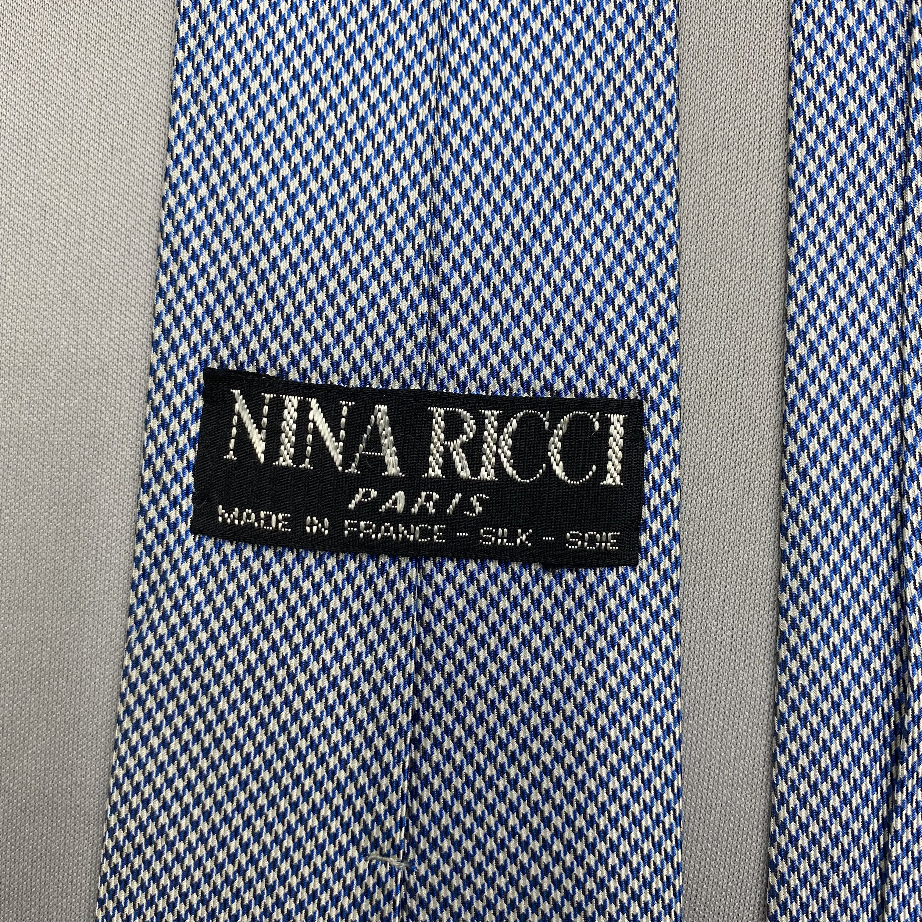 Japanese Brand Vintage Nina Ricci SILK Necktie Cravate Pure Silk Neck Tie Size ONE SIZE - 7 Thumbnail