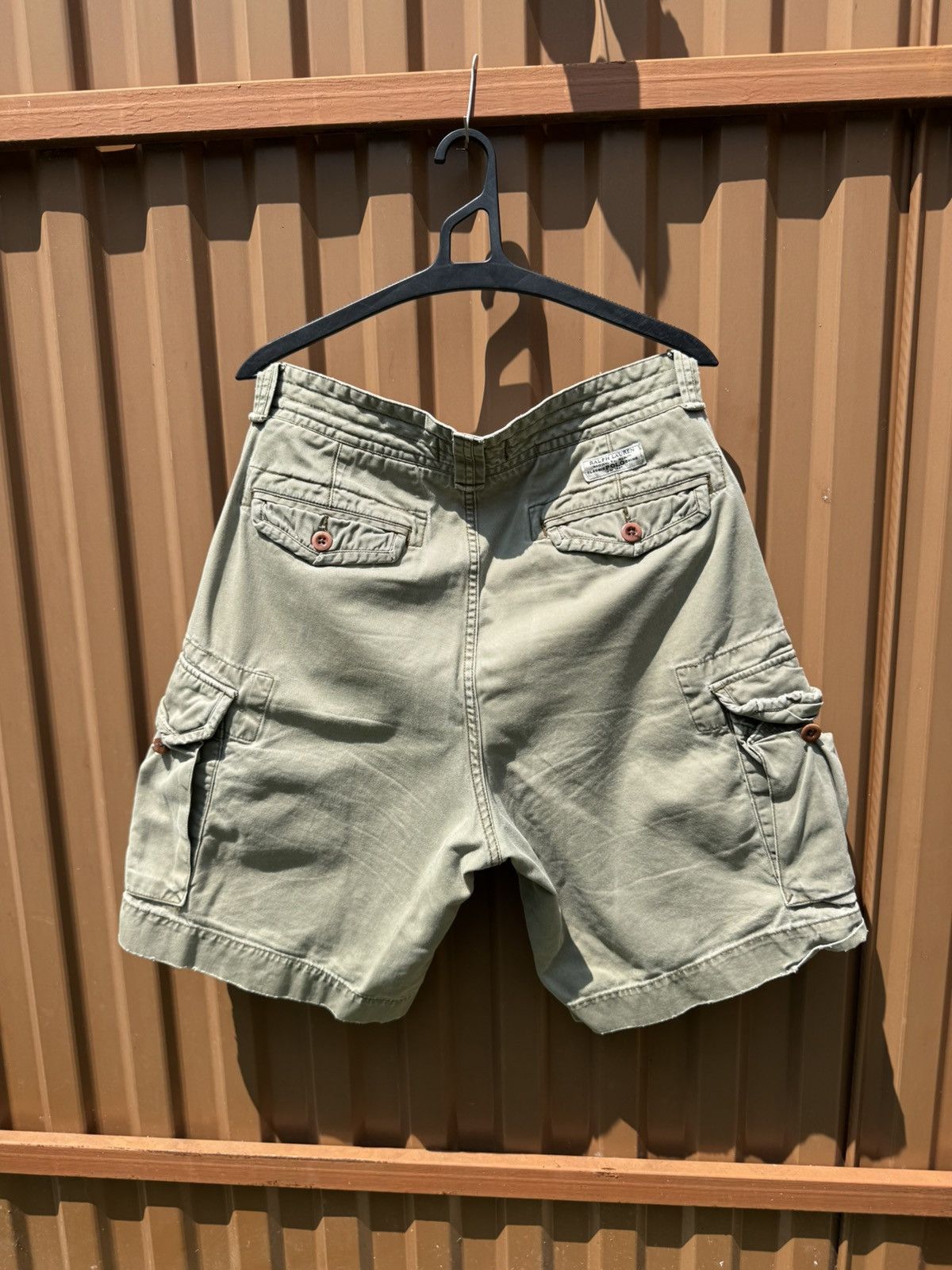 Vintage Vintage Polo Ralph Lauren Cargo Y2k Shorts Size US 33 - 4 Thumbnail