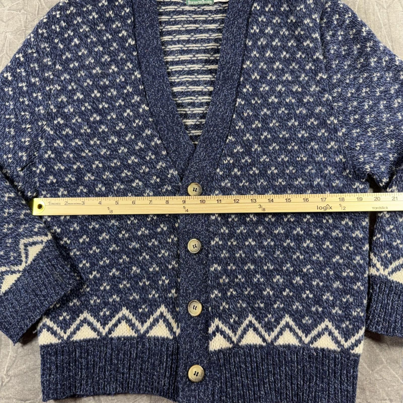 Other Tidewater Traders Sweater Women's M Blue Vintage 85% Wool Size M / US 6-8 / IT 42-44 - 7 Thumbnail