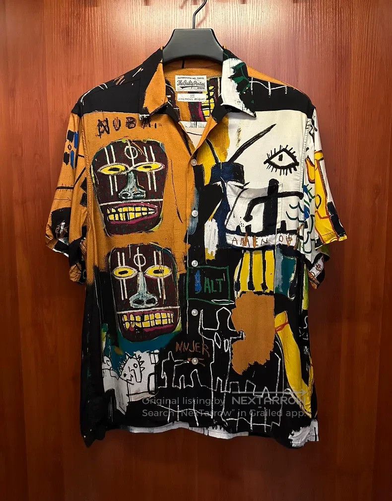 Wacko Maria Wacko Maria Basquet yellow stitching graffiti short-sleeve Size US L / EU 52-54 / 3 - 1 Thumbnail