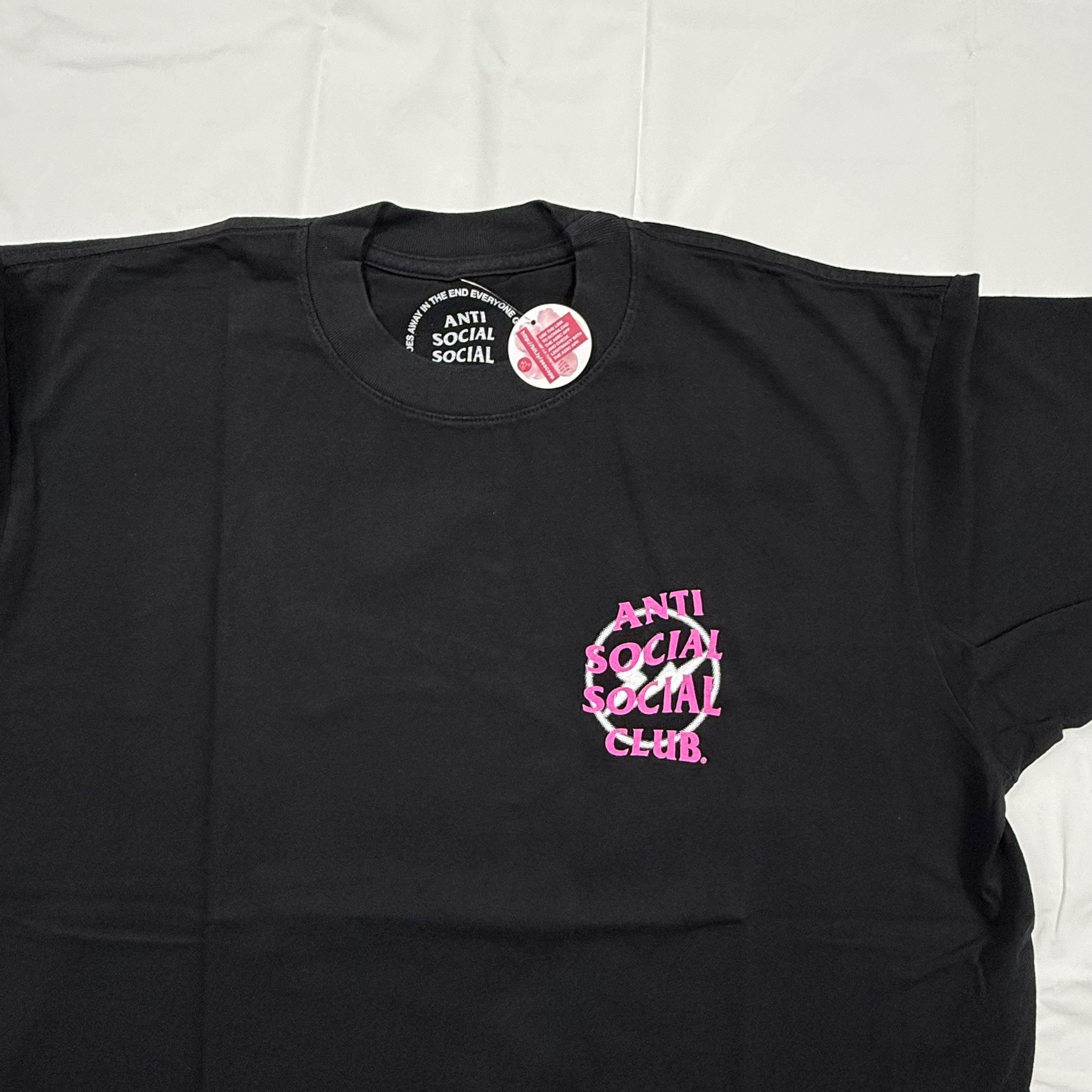 Anti Social Social Club Anti Social Social Club x Fragment Pink Bolt Logo Tee XL Size US XL / EU 56 / 4 - 4 Thumbnail