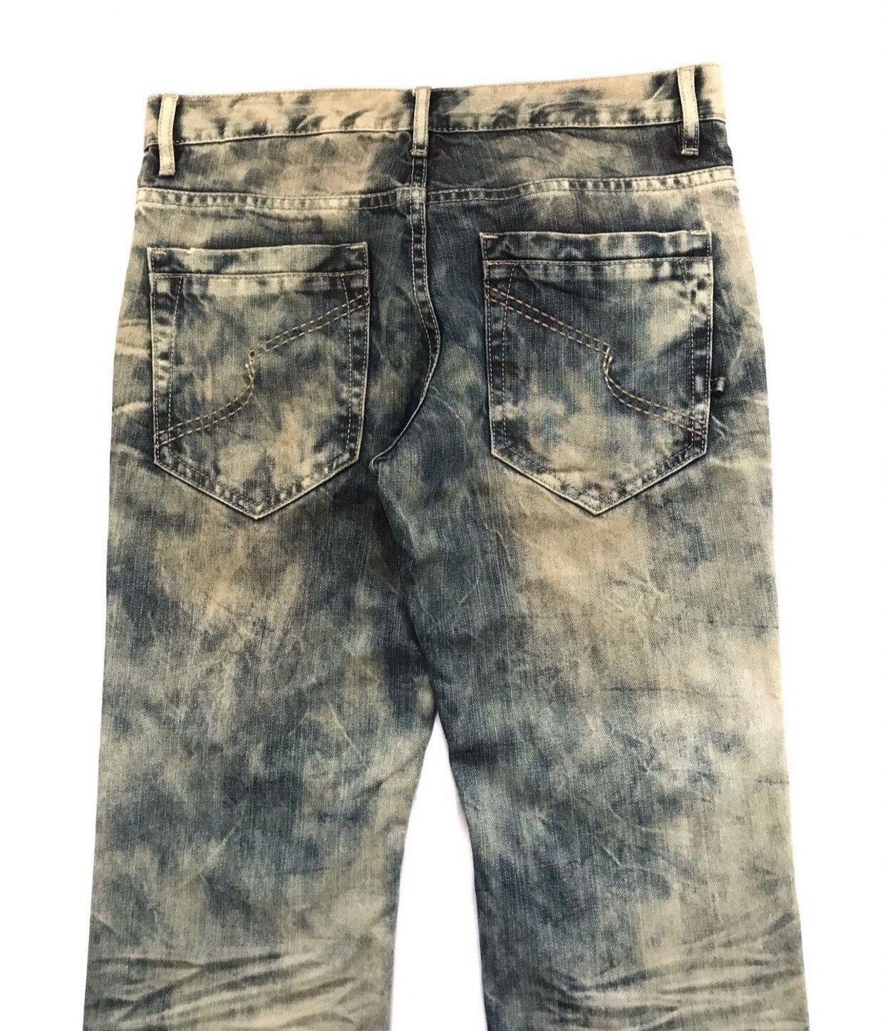 20471120 SEMANTIC DESIGN BLEACH DISTRESSED JEANS Size US 31 - 5 Thumbnail