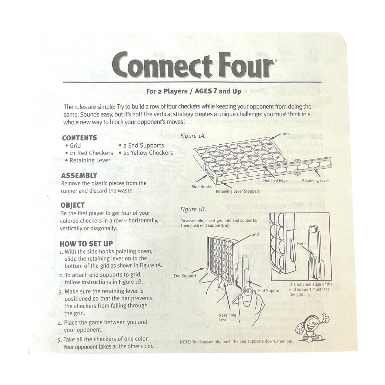 Other Connect Four Game 2002 Milton Bradley Complete Vintage CLEAN Size ONE SIZE - 5 Thumbnail