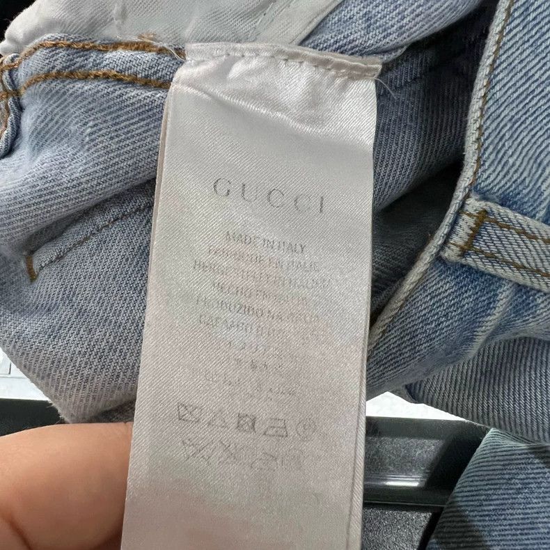 Gucci Gucci Show style graffiti jeans 2501-Nextarrow Size US 30 / EU 46 - 4 Thumbnail
