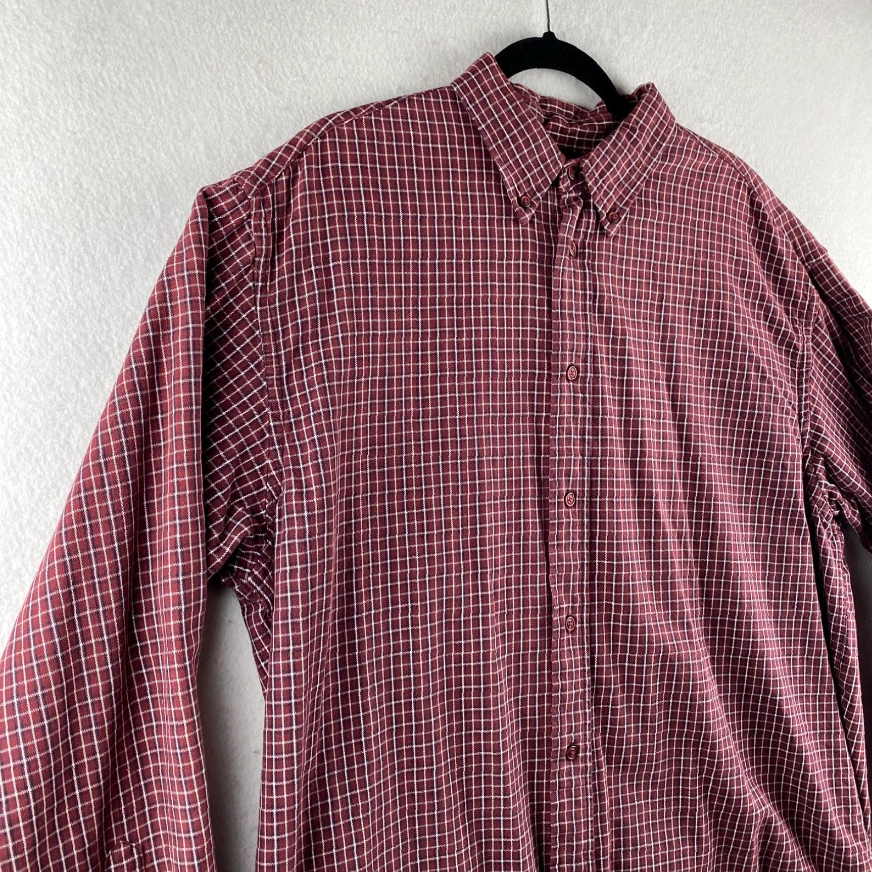 Gap Gap Button-Up Shirt Mens L Red Plaid Flannel Casual Long Sleeve Collared Shirt Size US L / EU 52-54 / 3 - 4 Thumbnail
