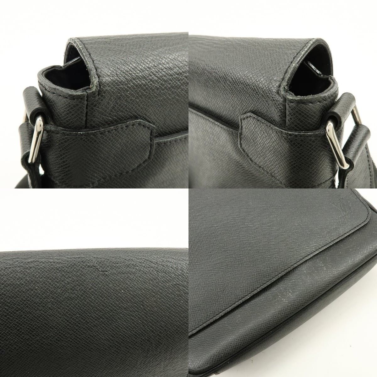 Louis Vuitton Louis Vuitton Taiga Victor Shoulder Bag Crossbody Black Size ONE SIZE - 6 Thumbnail