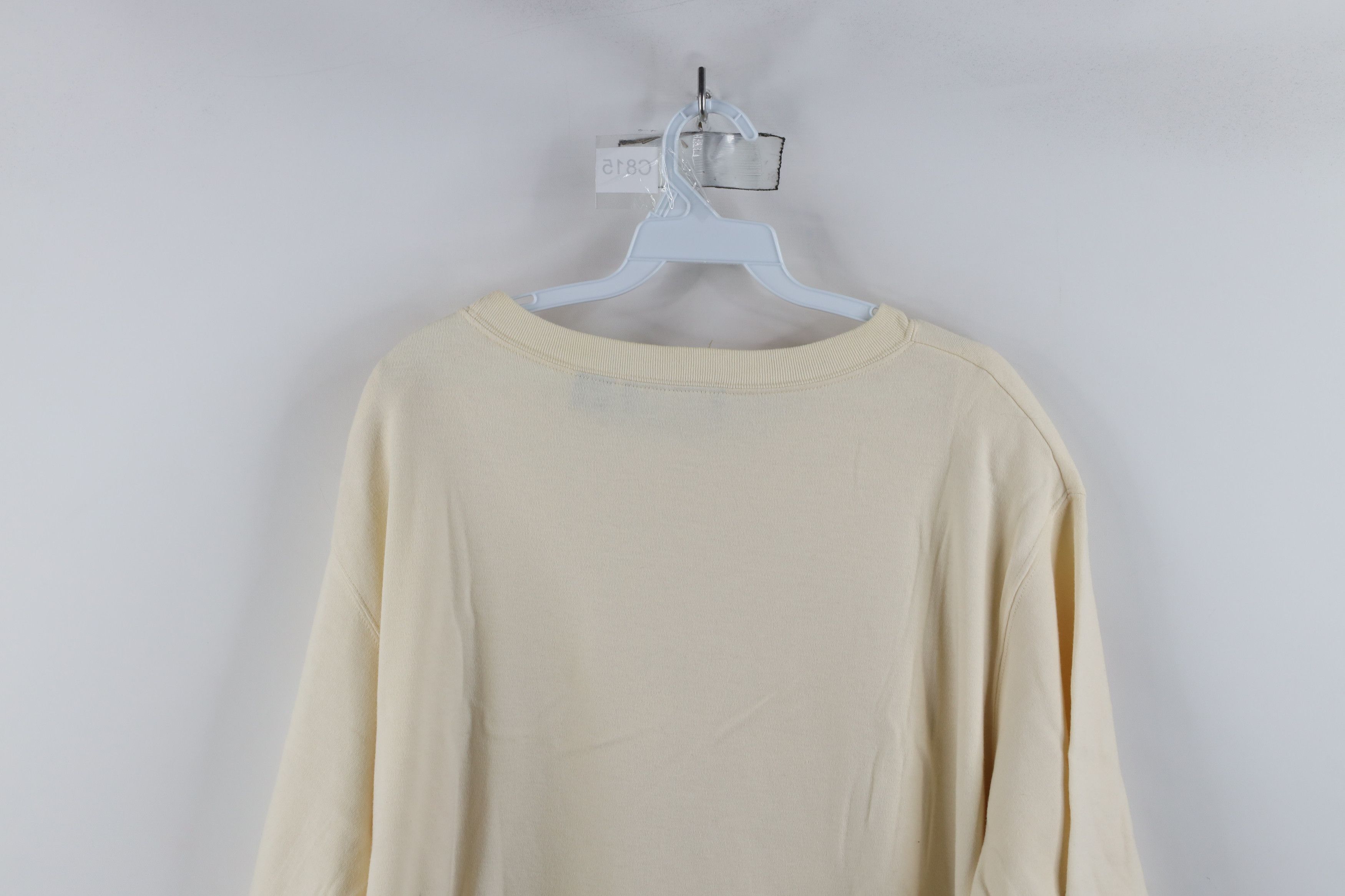 Vintage Vintage 90s Streetwear Cotton Short Sleeve T-Shirt Beige Size 3XL / US 20-22 - 10 Thumbnail