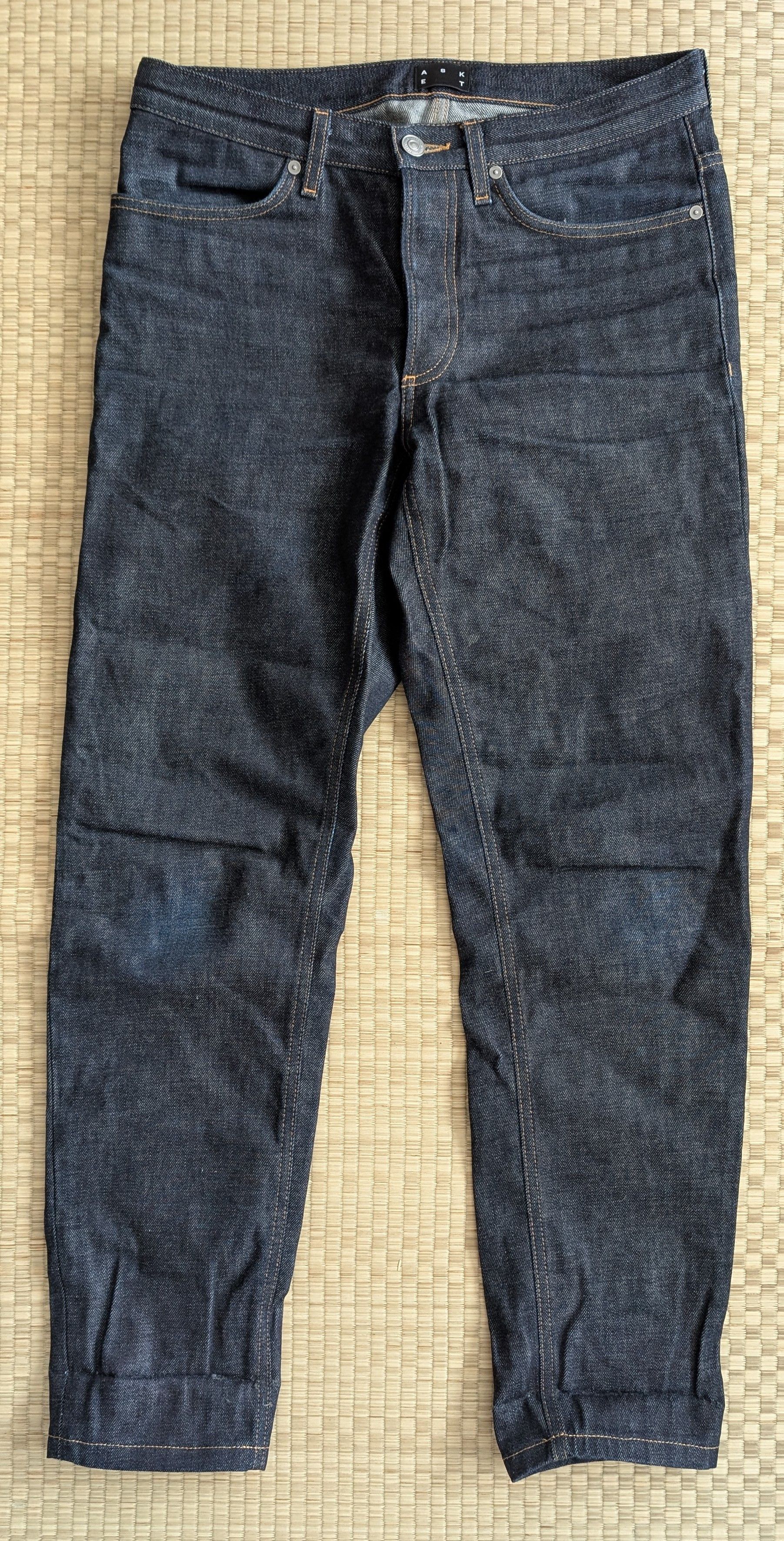 Asket ASKET Raw Denim Regular Jeans Made in Italy Size US 31 - 1 Thumbnail