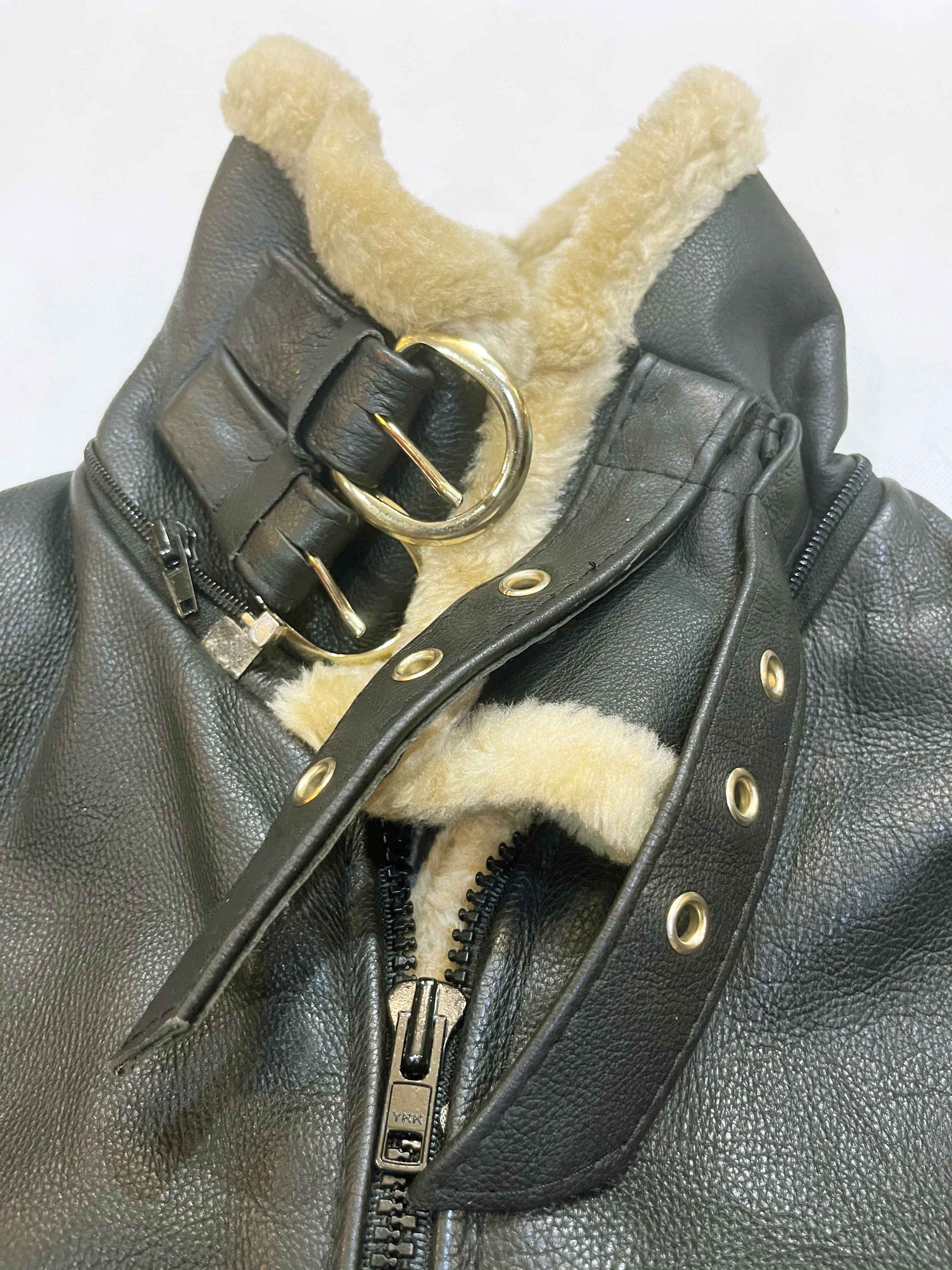Vintage Vintage Buster Aviator Pilot Bomber Flight Leather Jacket Size US XXL / EU 58 / 5 - 4 Thumbnail