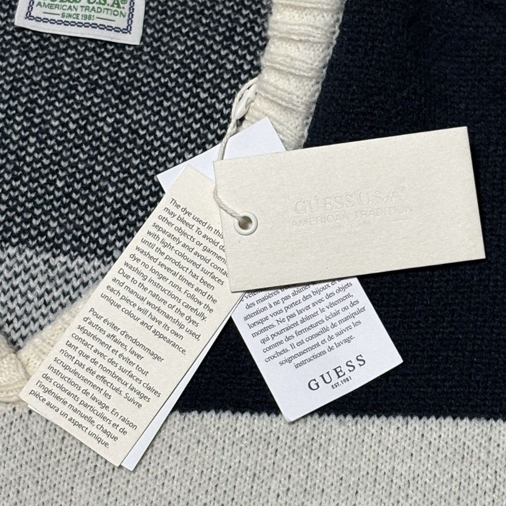 Guess FW2024 GUESS U.S.A. BY ERL FOOTBALL JERSEY SWEATER NWT Size L / US 10 / IT 46 - 14 Thumbnail