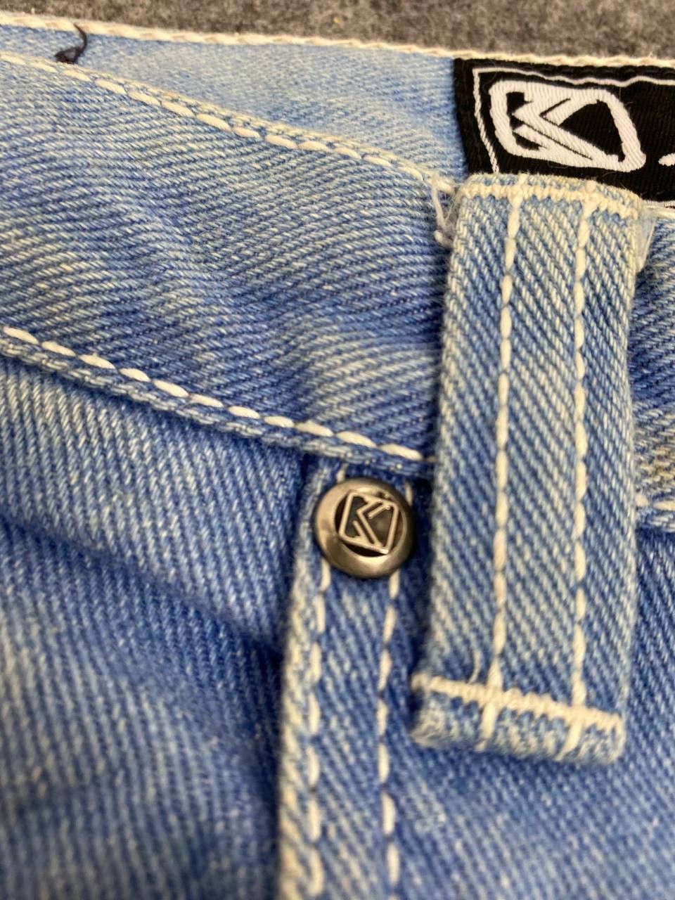 vintage 90s karl kani baggy denim embroided logo